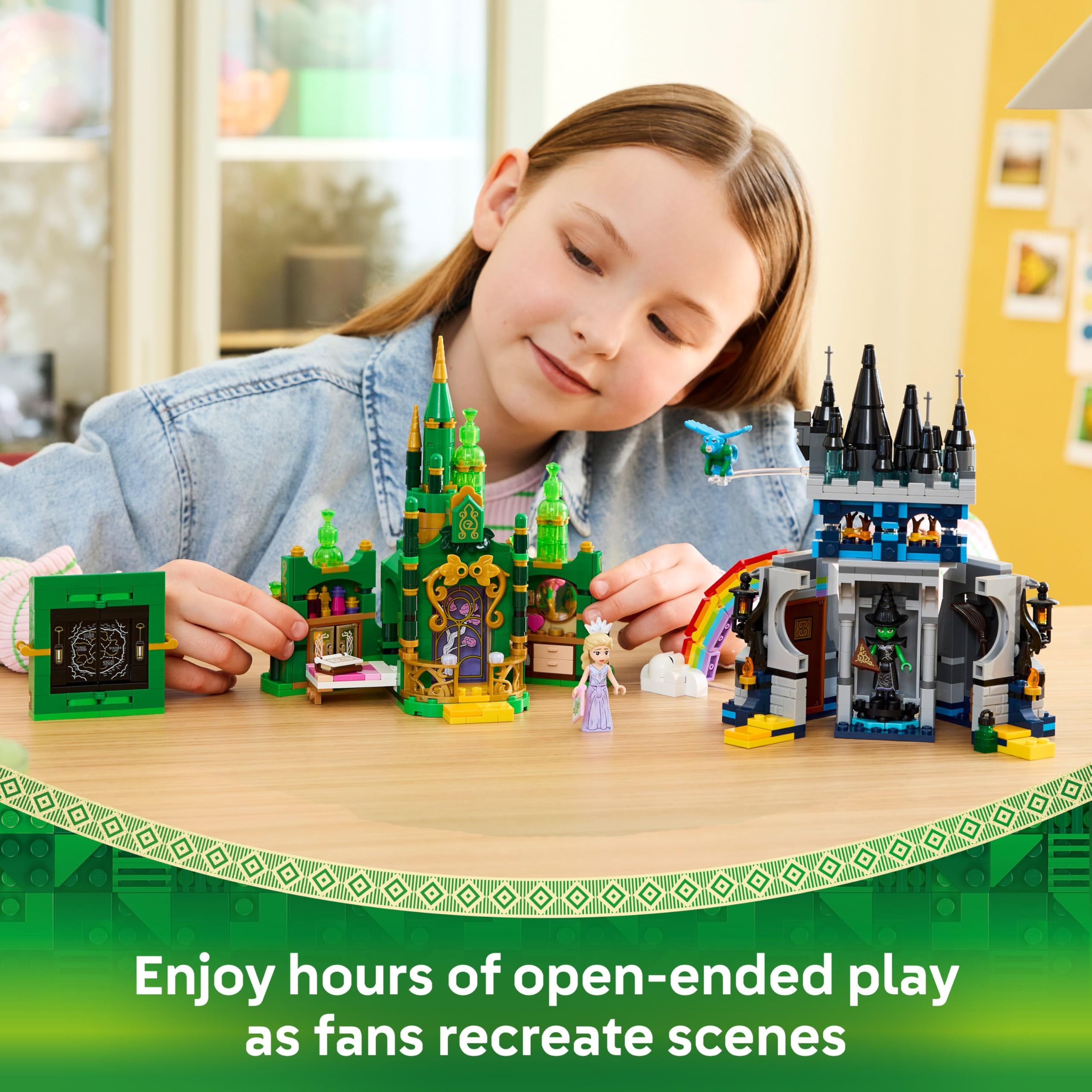 LEGO Wicked Emerald City & Kiamo Ko Castle Playset - 860-Piece Building Set for Kids 9+ 14