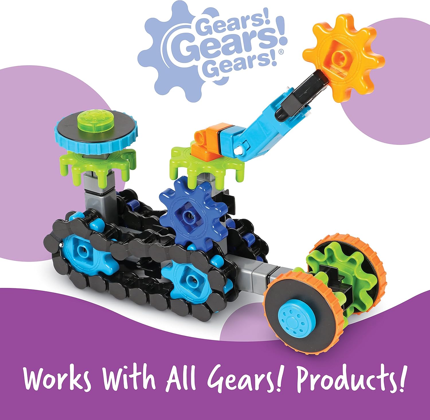 Learning Resources Gears! Gears! Gears! Robots in Motion - STEM Building Set for Kids Ages 5+ 3