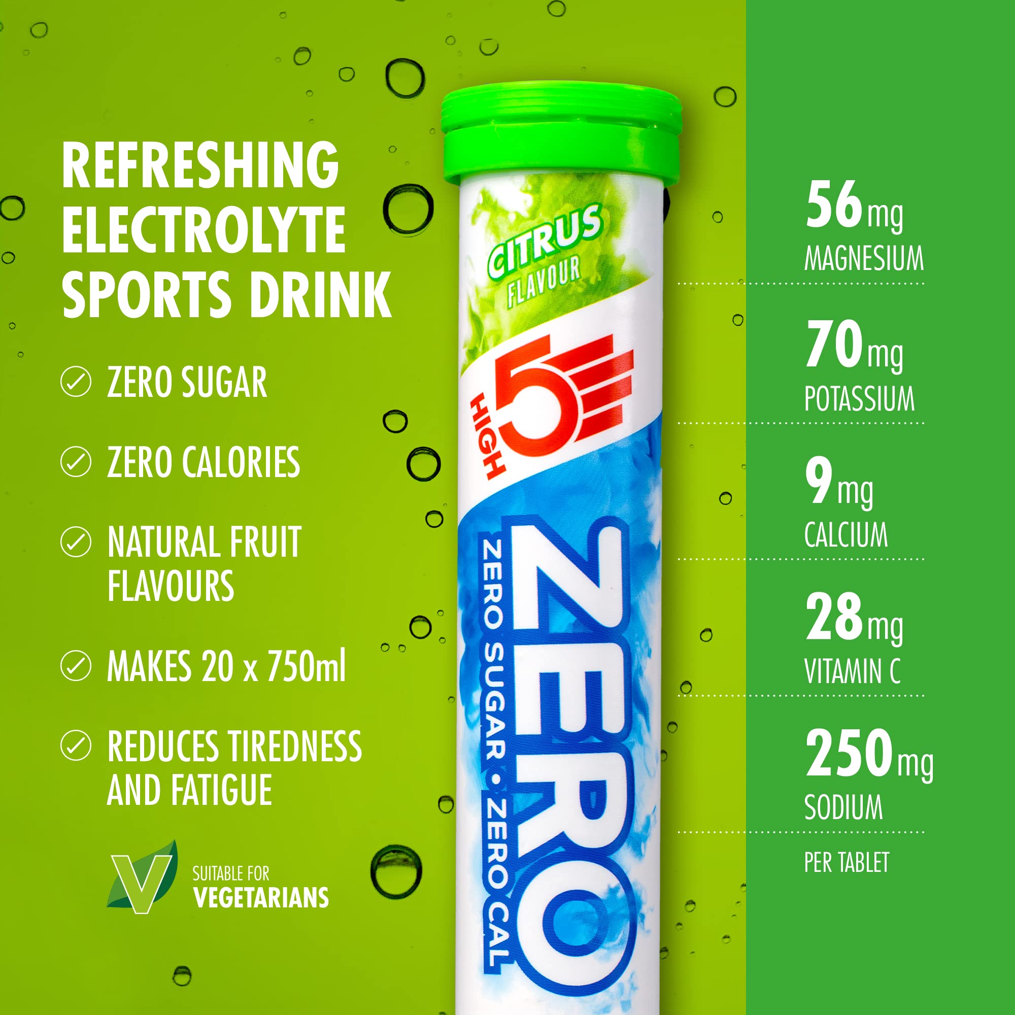HIGH5 ZERO Electrolyte Tablets Hydration Tablets Enhanced with Vitamin C (106998018099EU2) 4