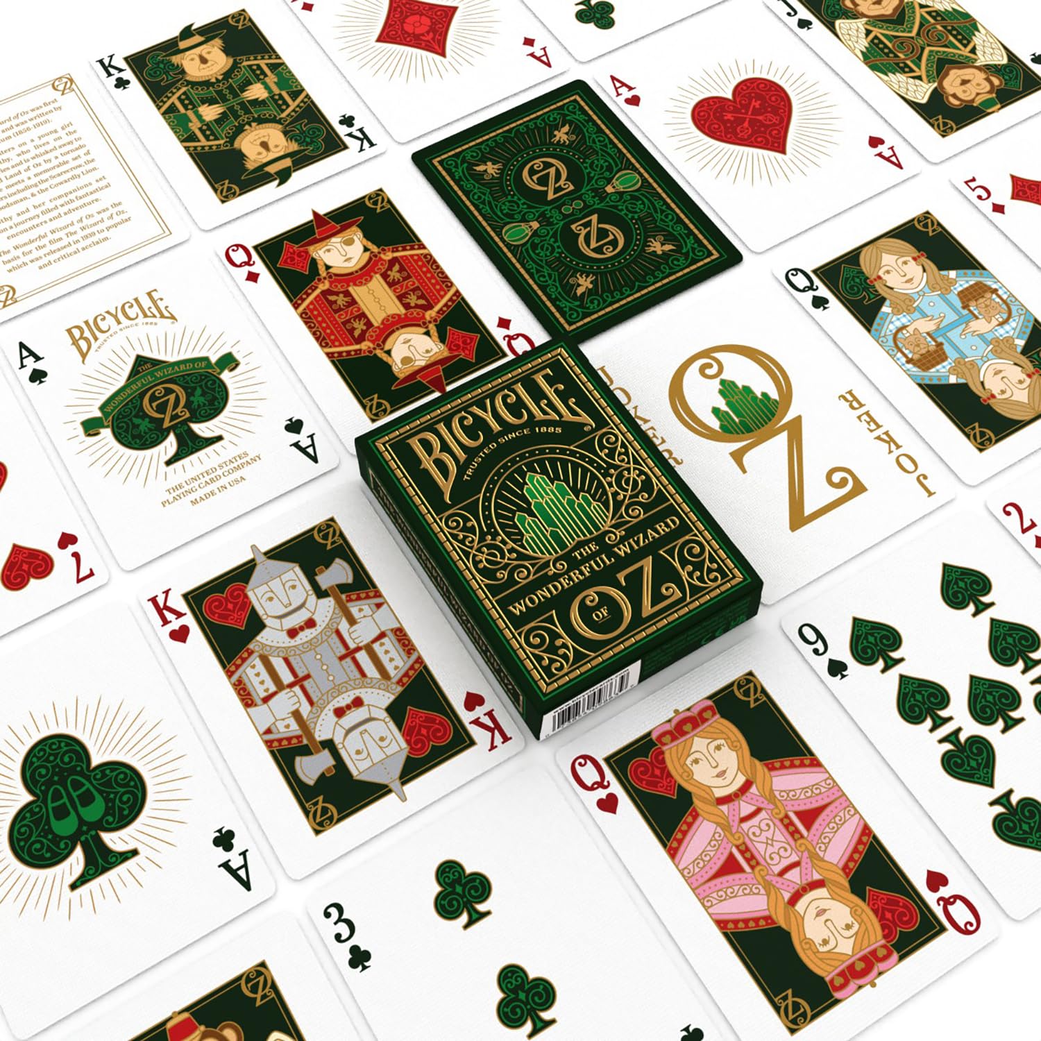 Bicycle - Wizard of Oz Playing Cards, Gold Foil Tuck Case, Custom Oz-Inspired Deck 3