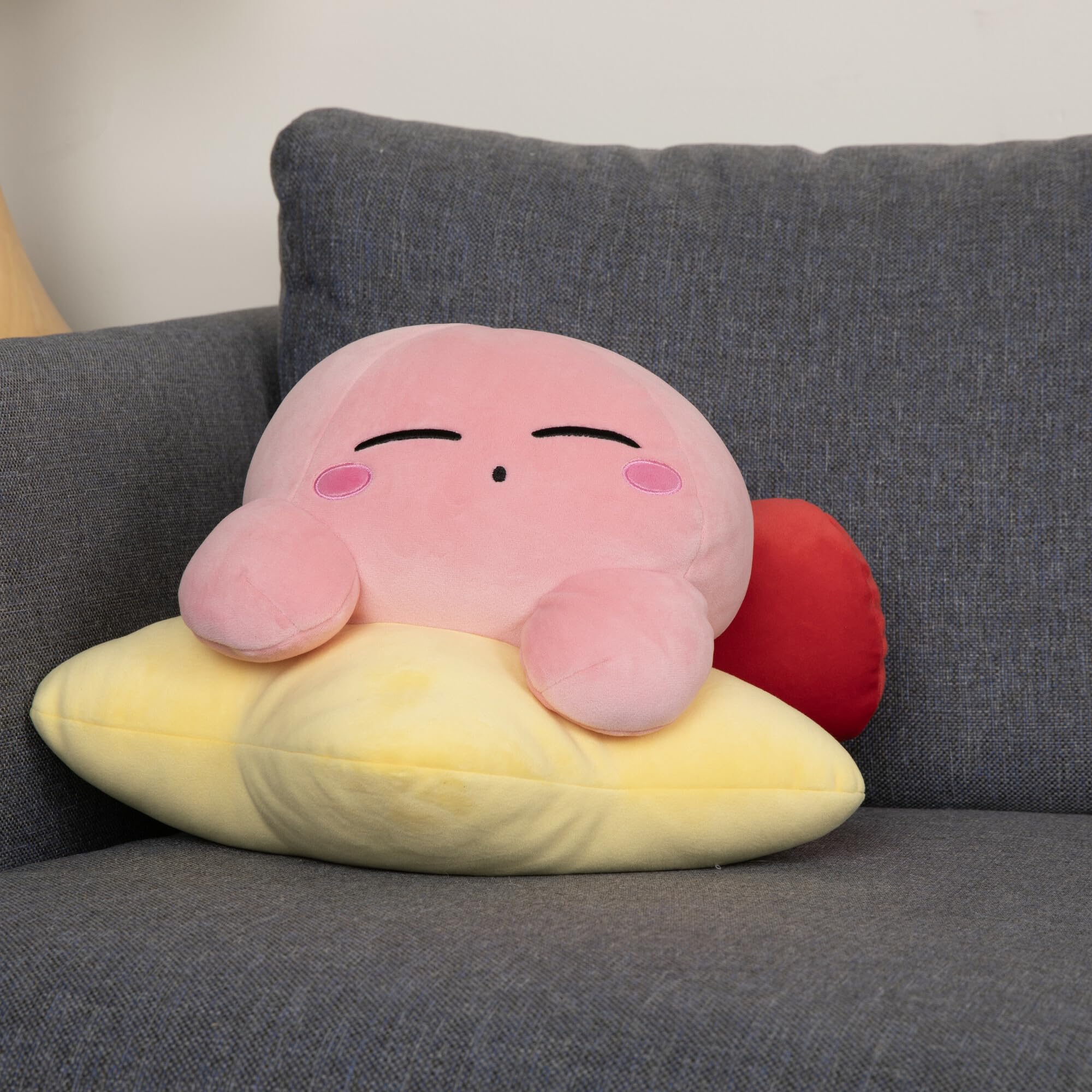 Club Mocchi Mocchi Warp Star Kirby Mega Plush Toy - 15 Inch 6