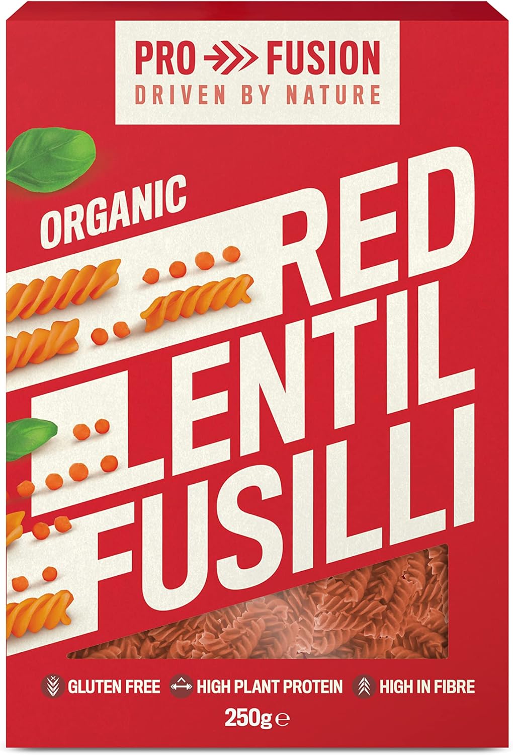 Profusion Organic Red Lentil Fusilli 250g 1