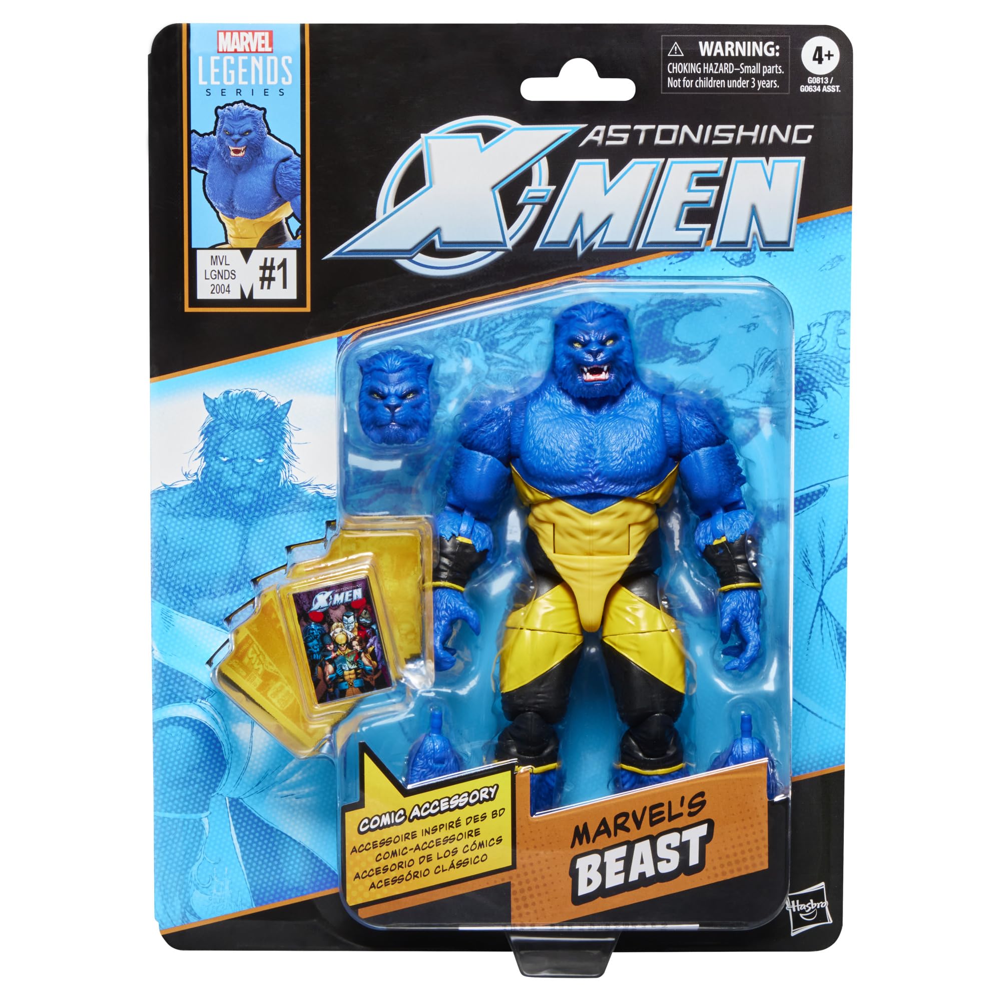 Marvel Legends Series Beast Action Figure - 6-Inch Scale, Inspired by Astonishing X-Men Comics