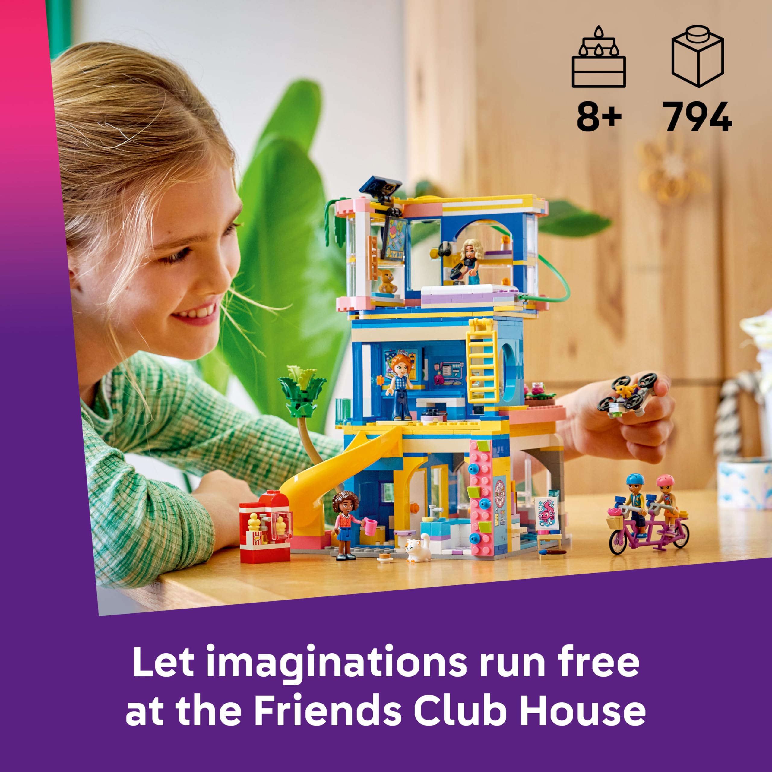 LEGO Friends Heartlake City Friends Club House Building Set 42689 | Ages 8+ | 5 Minidolls