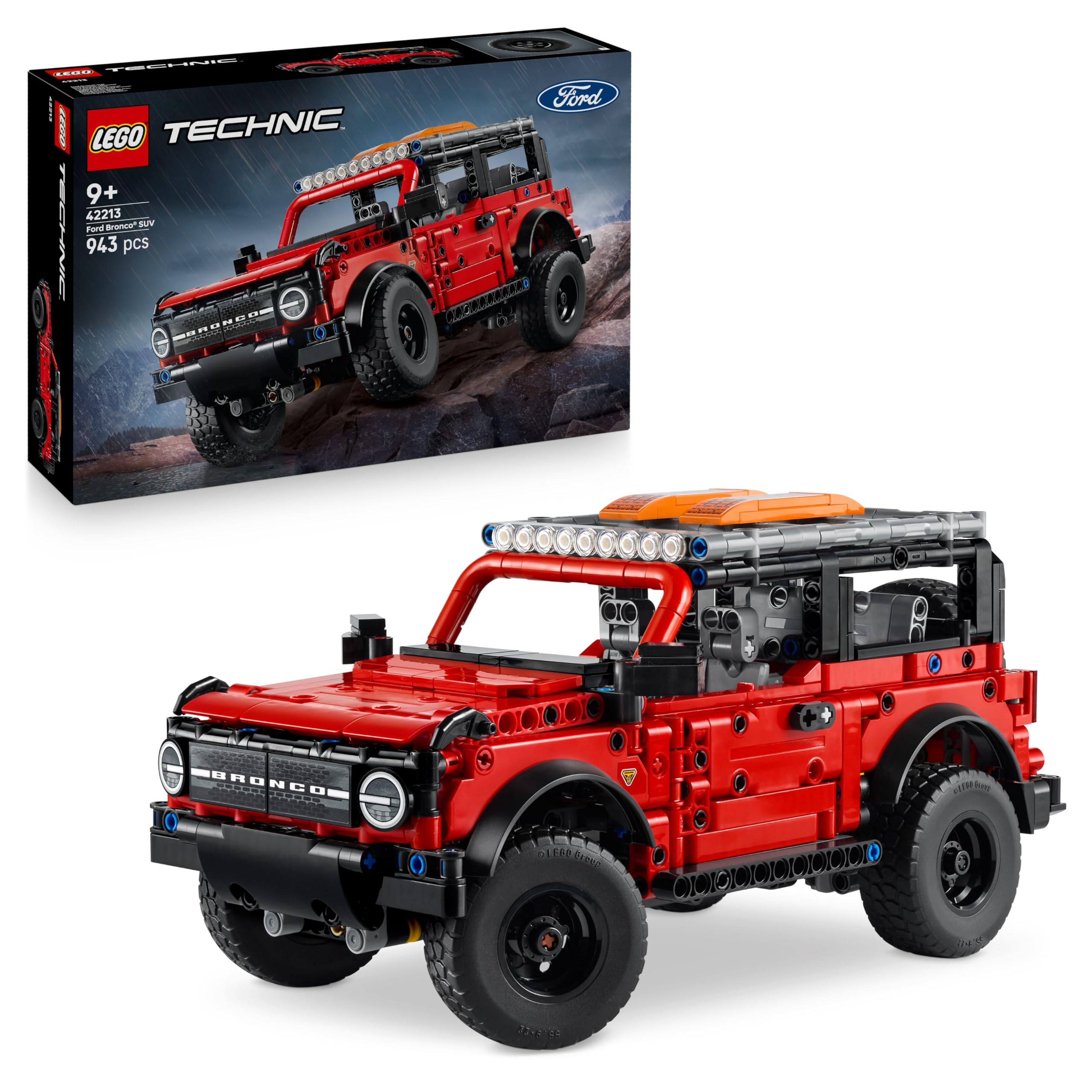 LEGO Technic Ford Bronco SUV Building Kit - Off-Road Vehicle Model with Moving Parts for Ages 9+ 1
