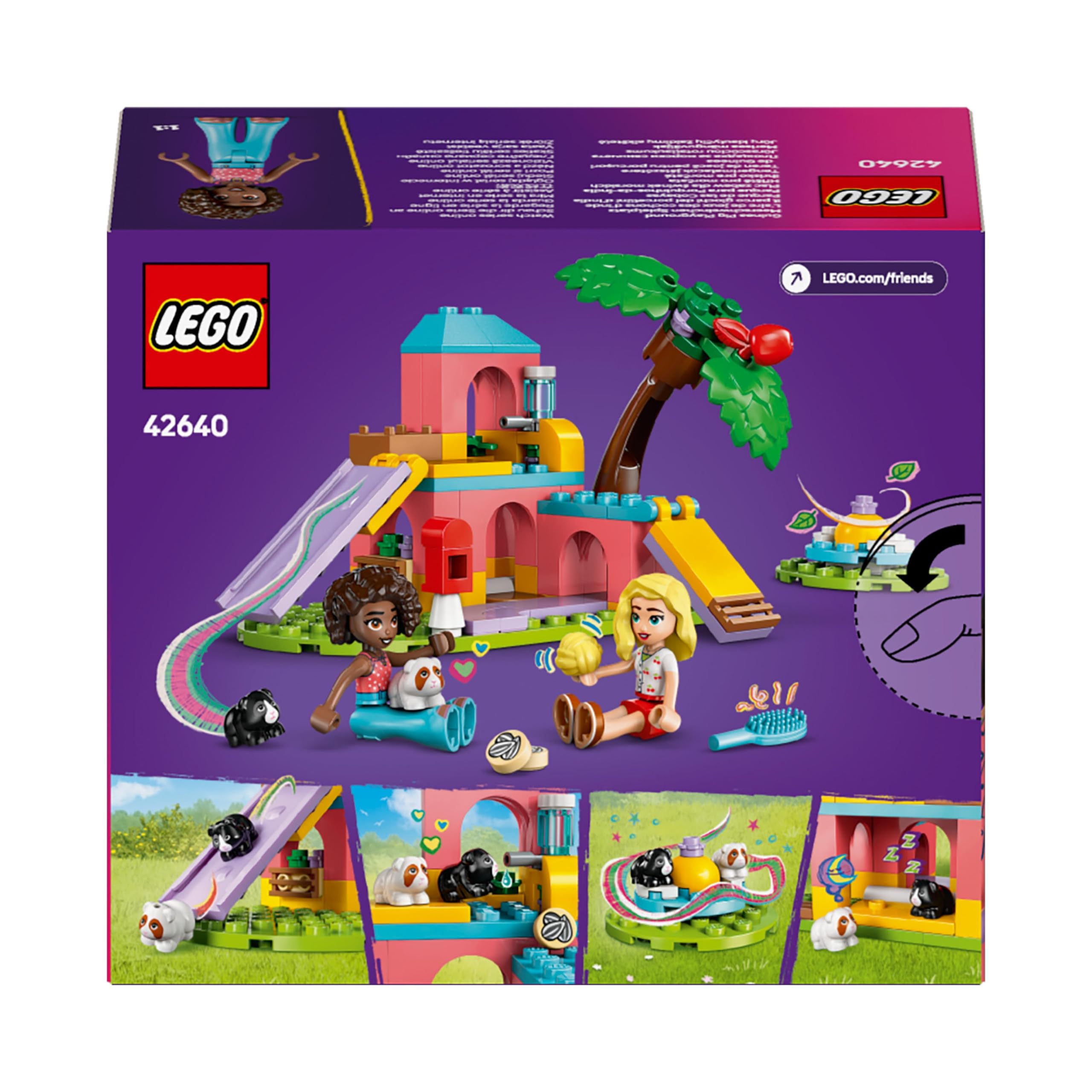 LEGO Friends Guinea Pig Playground Toy - 2 Mini Dolls, 2 Guinea Pig Figures, 86-Piece Building Set for Ages 5+ 9