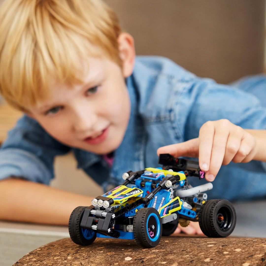 LEGO Technic Off-Road Race Buggy 42164 - 4-Cylinder Engine & Flex Steering Building Set for Kids 8+