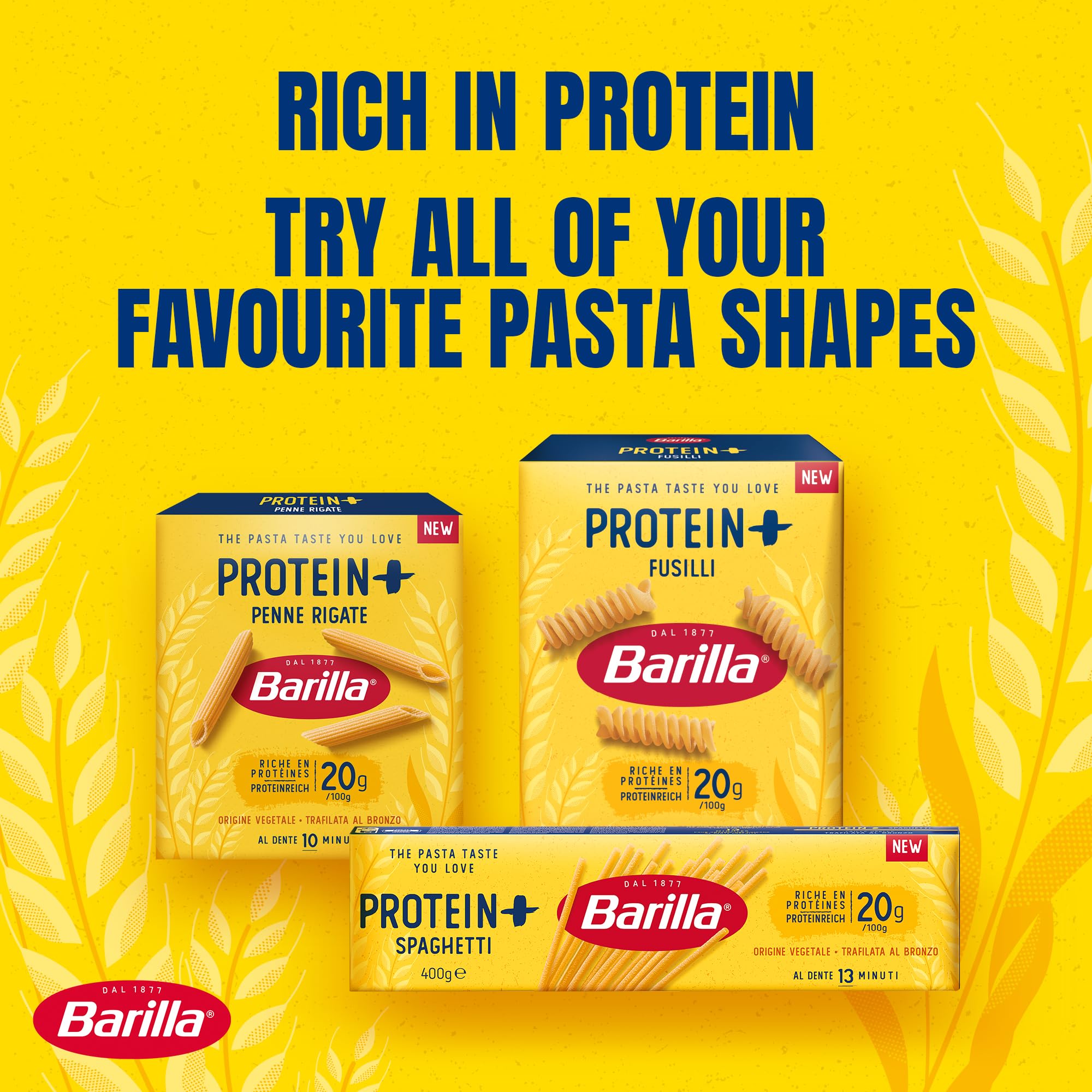 Barilla Spaghetti Protein Plus – High Protein Italian Pasta Made with Durum Semolina & Pea Protein 3