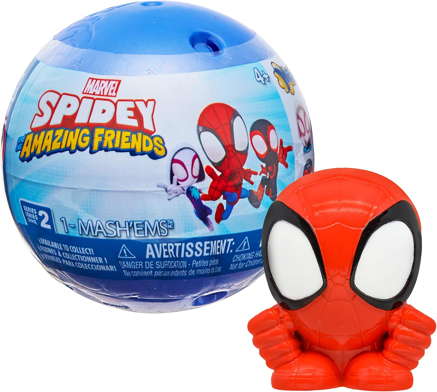 Mash"ems Spidey and His Amazing Friends - Squishy Collectible Capsule, Styles May Vary