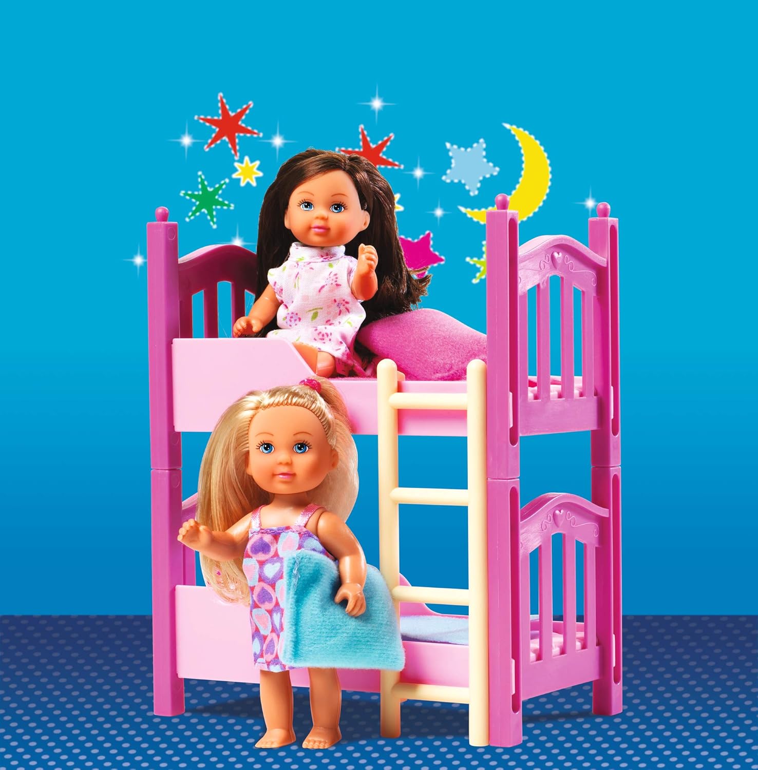 Evi Love - Bunk Bed Doll Playset with 2 Dolls, 12 cm 5