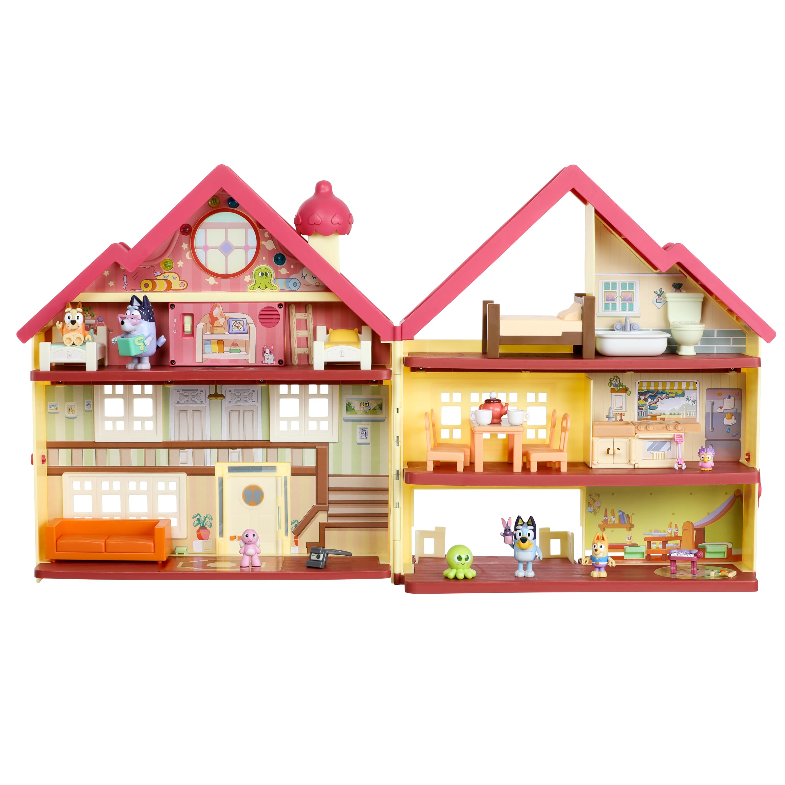 moose toys Bluey Ultimate Lights and Sounds Playhouse and Toy Box with 29 Accessories | Amazon Exclusive 1