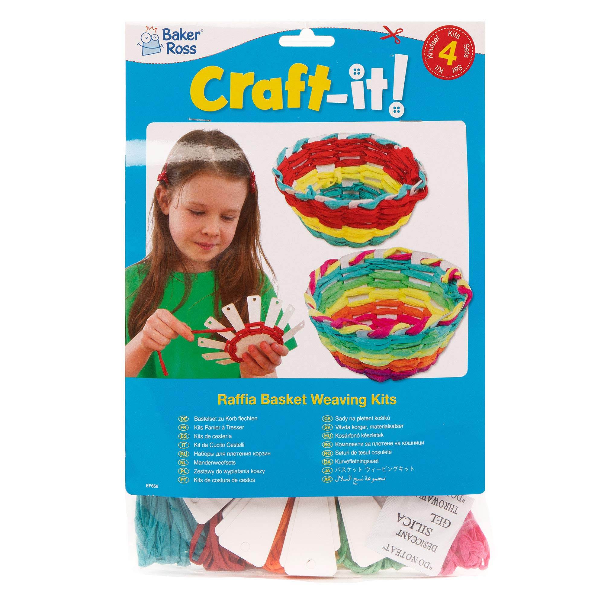 Baker Ross EF656 Basket Weaving Craft Kit - Creative Arts & Crafts Activity for Kids Ages 5+ 2