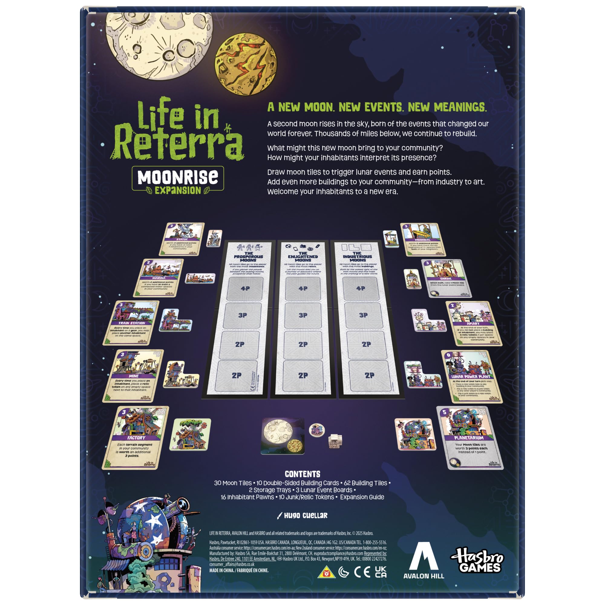 Hasbro Gaming Life in Reterra Moonrise Expansion Board Game | Ages 10+ | 2-4 Players | Fantasy 2