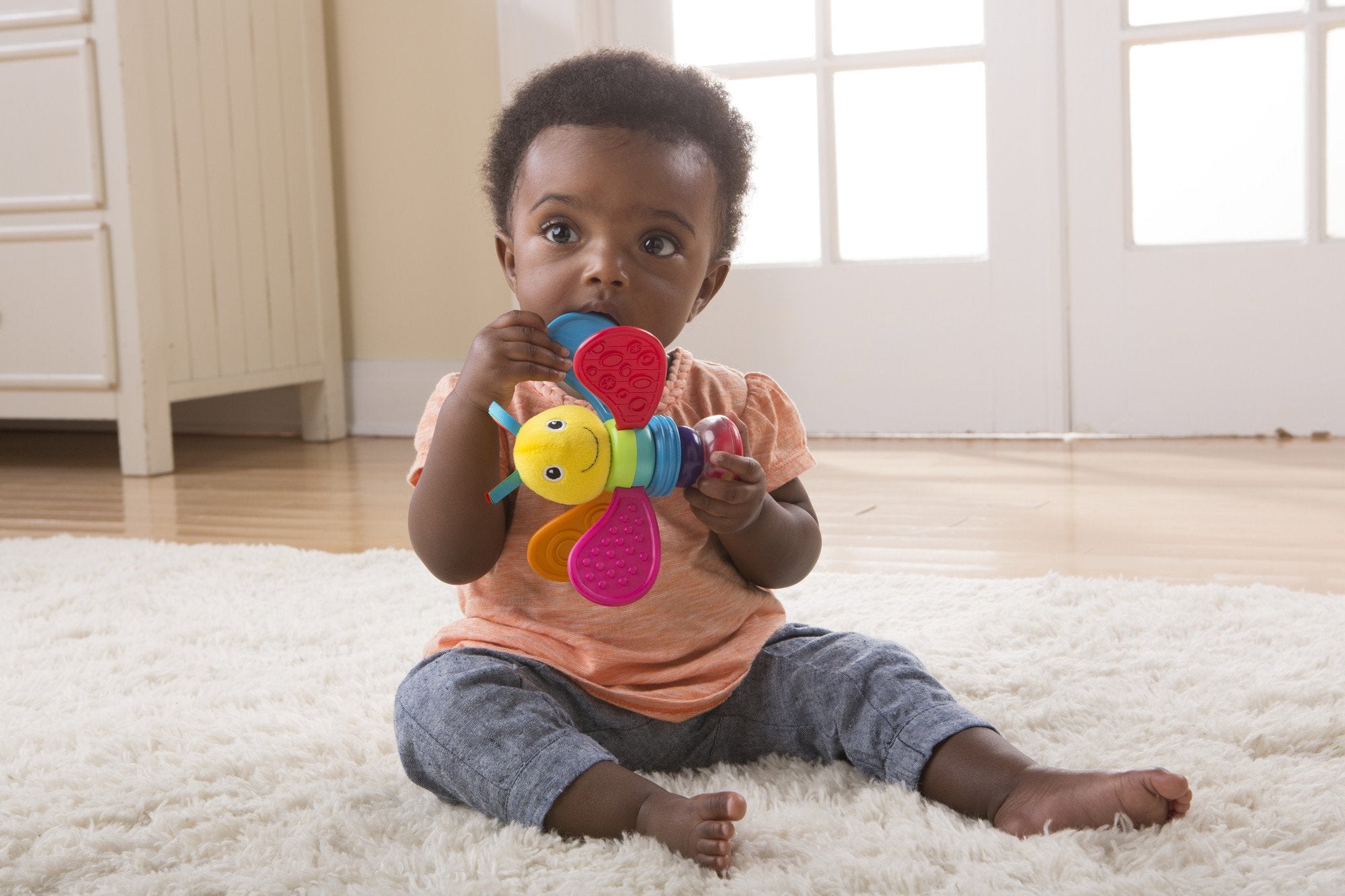 Lamaze Freddie the Firefly Baby Rattle - Sensory Toy for Newborns & Infants