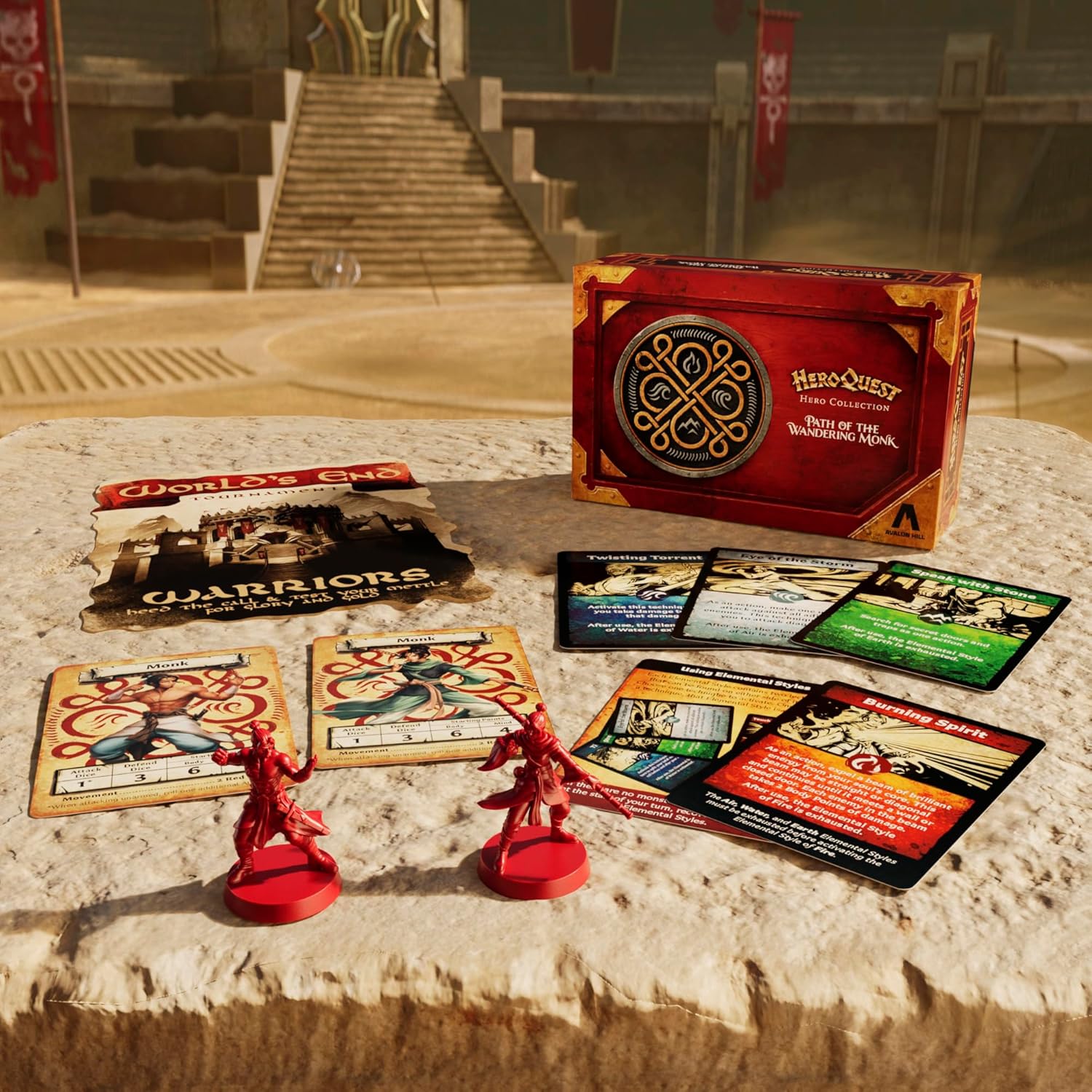 Hasbro Gaming HeroQuest Hero Collection: Path of The Wandering Monk Figures 9