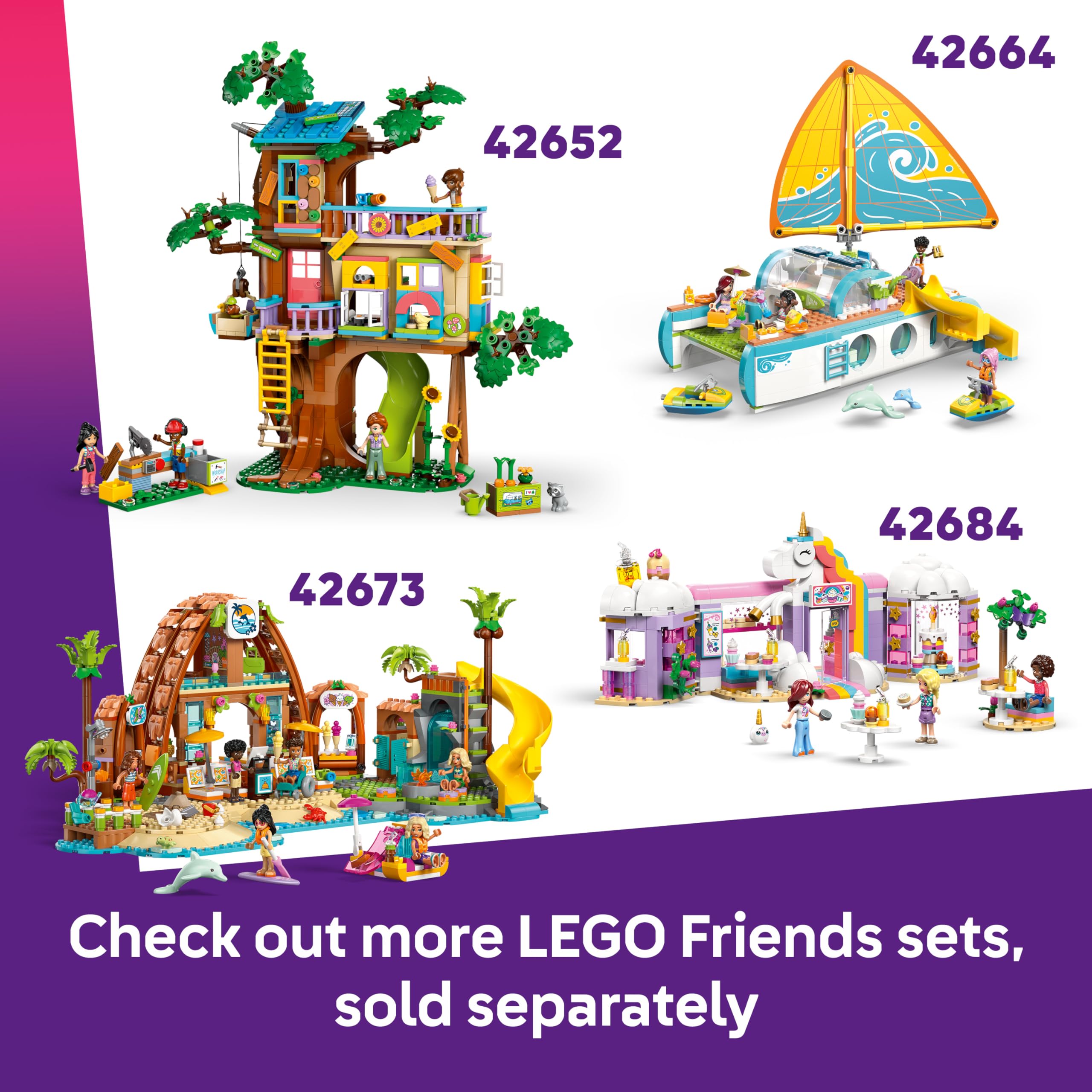 LEGO Friends Beach House with Seals Building Set - 3 Mini Dolls, 2 Animal Figures | Ages 7+ 7
