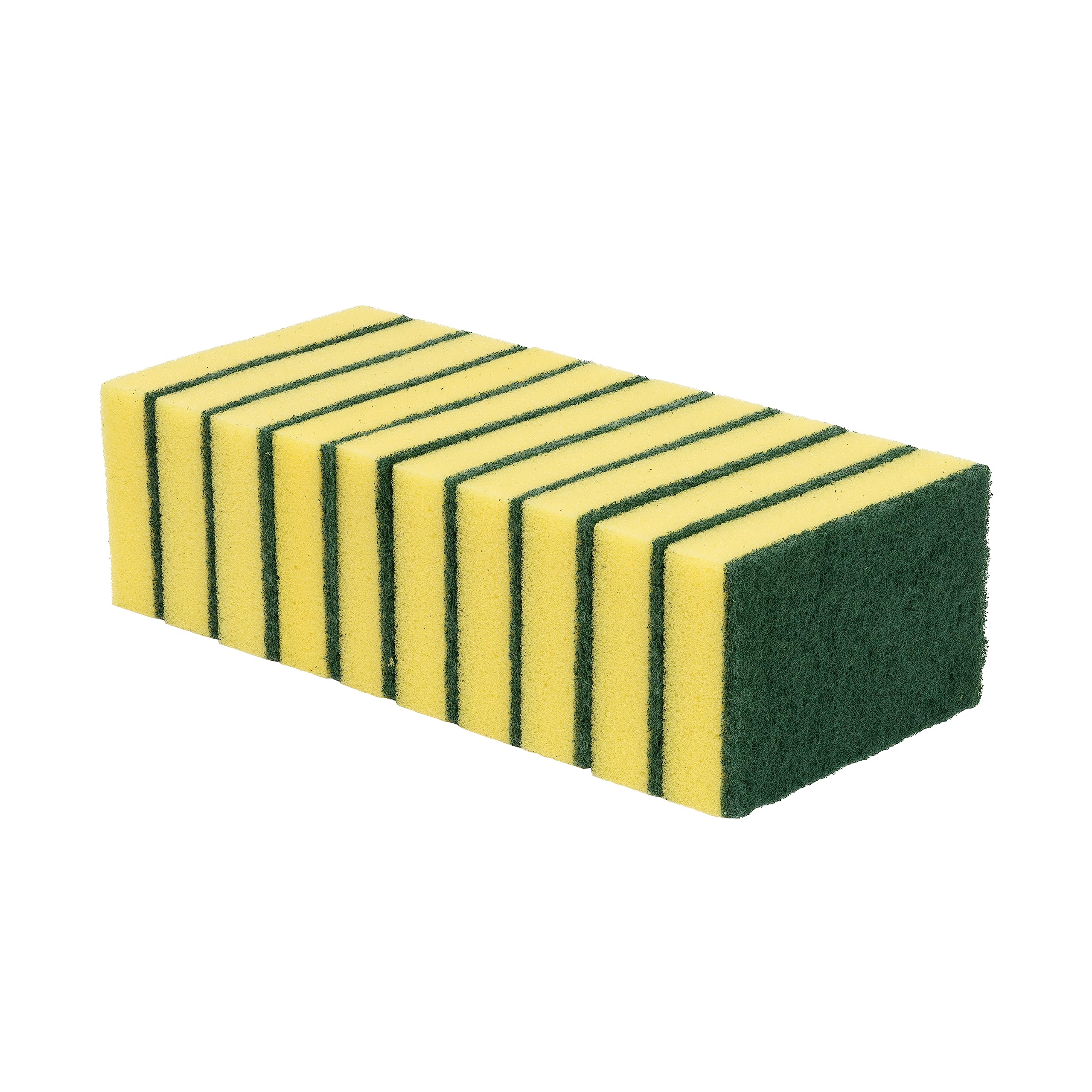 Blake & White Heavy Duty Sponge Scourers - Dual-Sided Cleaning | 10 Pack | 14 x 8.5 x 2.5 cm