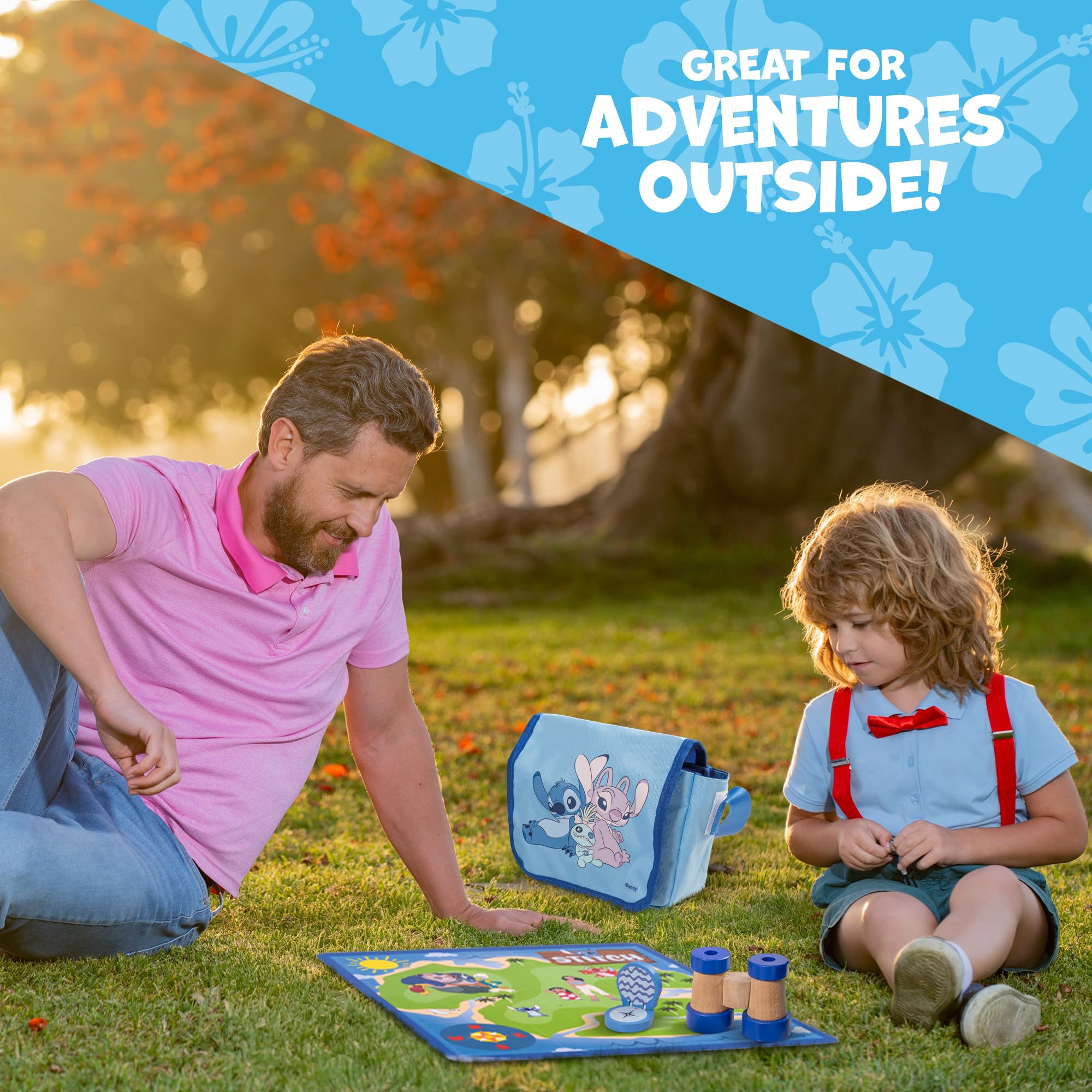 Lilo and Stitch Adventure Bag Playset - Target Game with Toy Blaster & Binoculars | Kids 4+ 7