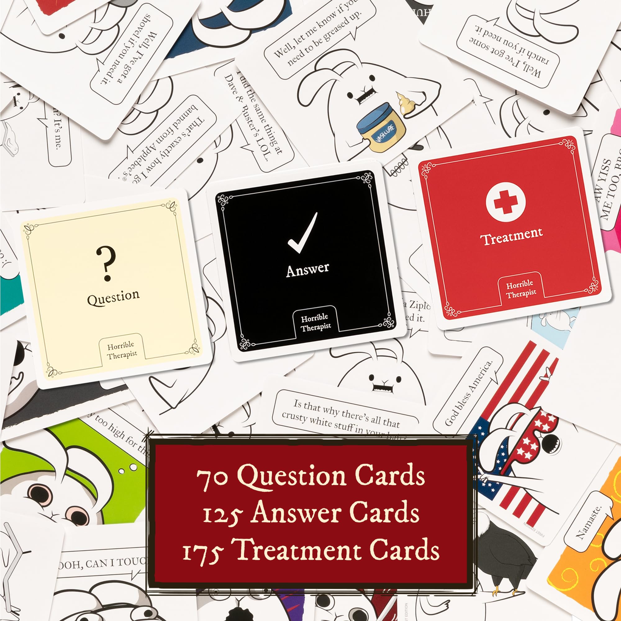 Exploding Kittens Horrible Therapist: Extra Horrible Edition Card Game for 3-8 Players Aged 17+