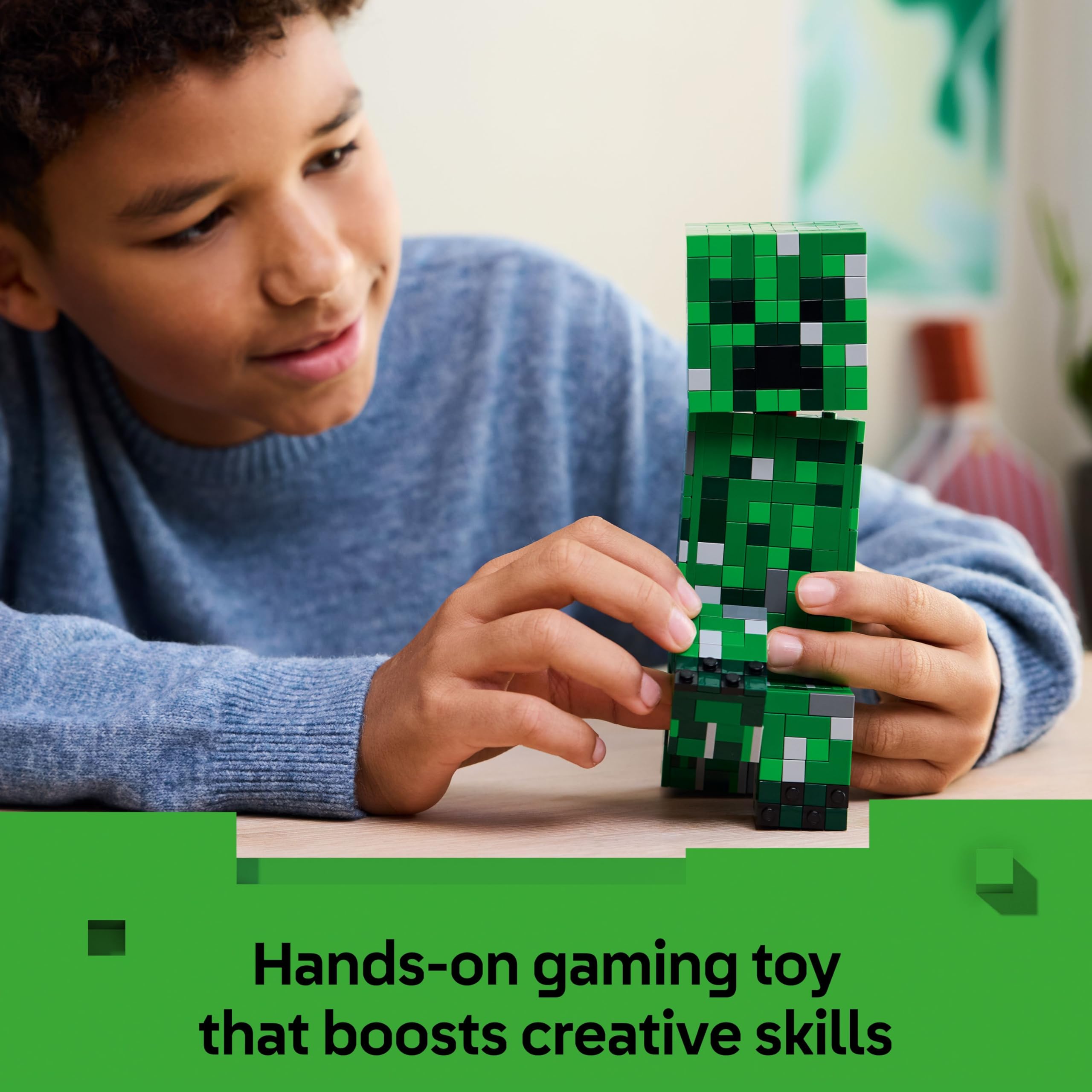 LEGO Minecraft The Creeper Toy - 665-Piece Buildable Posable Figure with Hidden Compartment 13