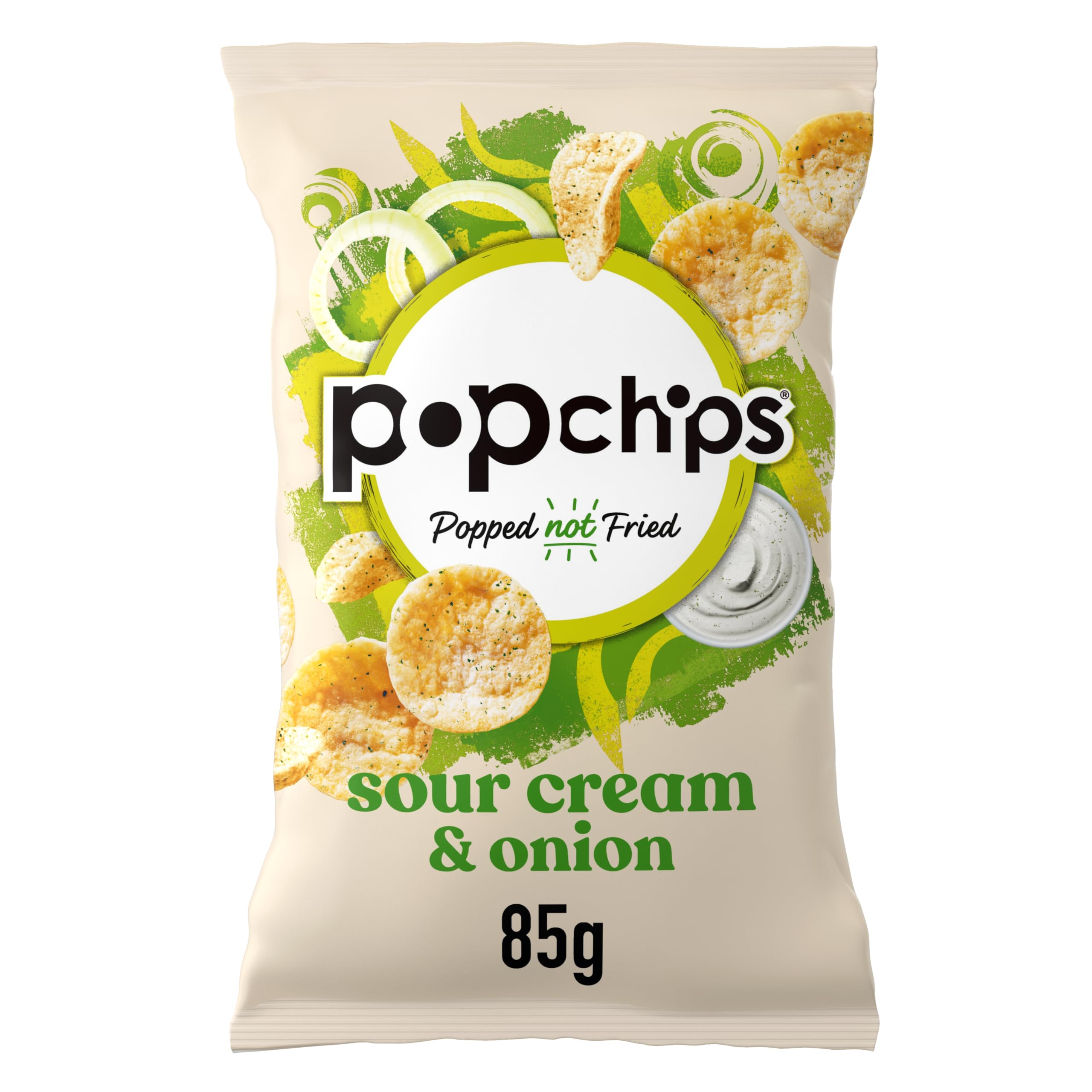 Popchips Sour Cream and Onion Popped Potato Chips Multipack | 8 x 85g Bags 7