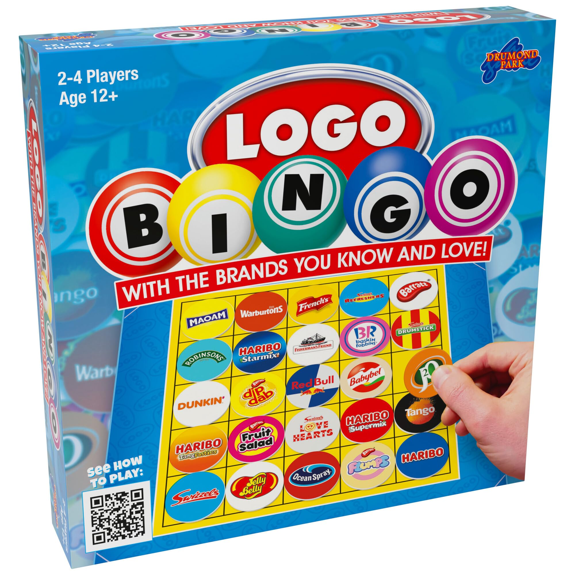 Drumond Park Logo Bingo Game - Family Board Game with Brand Tokens 1