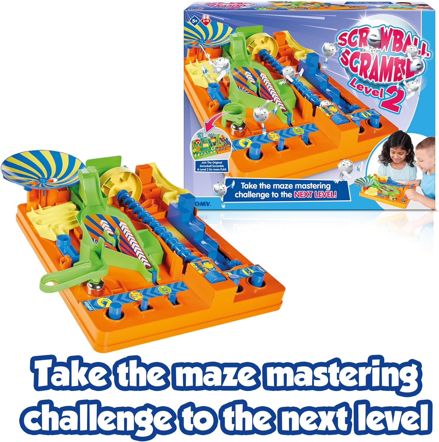 TOMY Screwball Scramble Level 2 Action Board Game for Kids 5