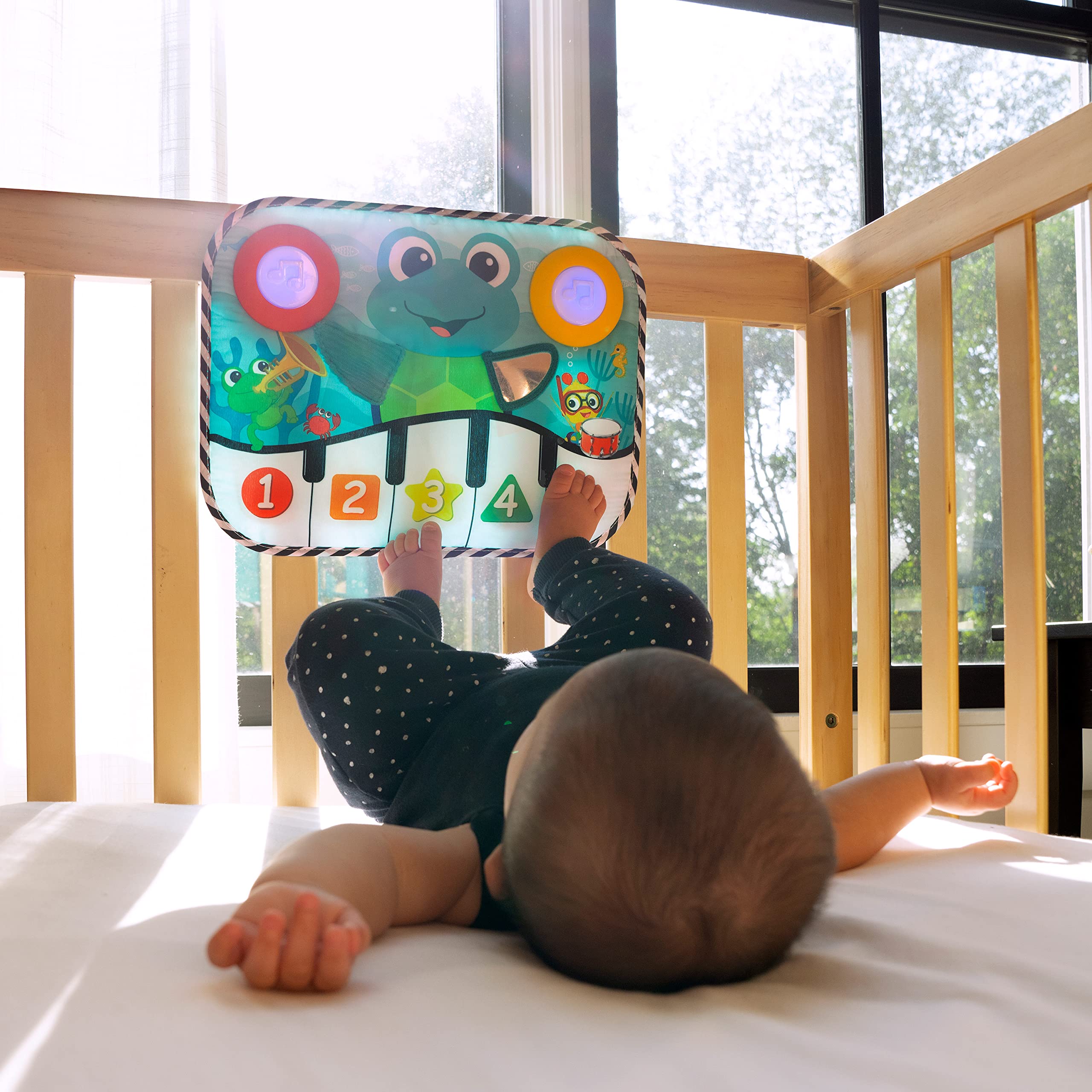 Baby Einstein Ocean Explorers Neptune's Kick & Explore Musical Kick Pad - Educational Toy for 3 Months+ 4