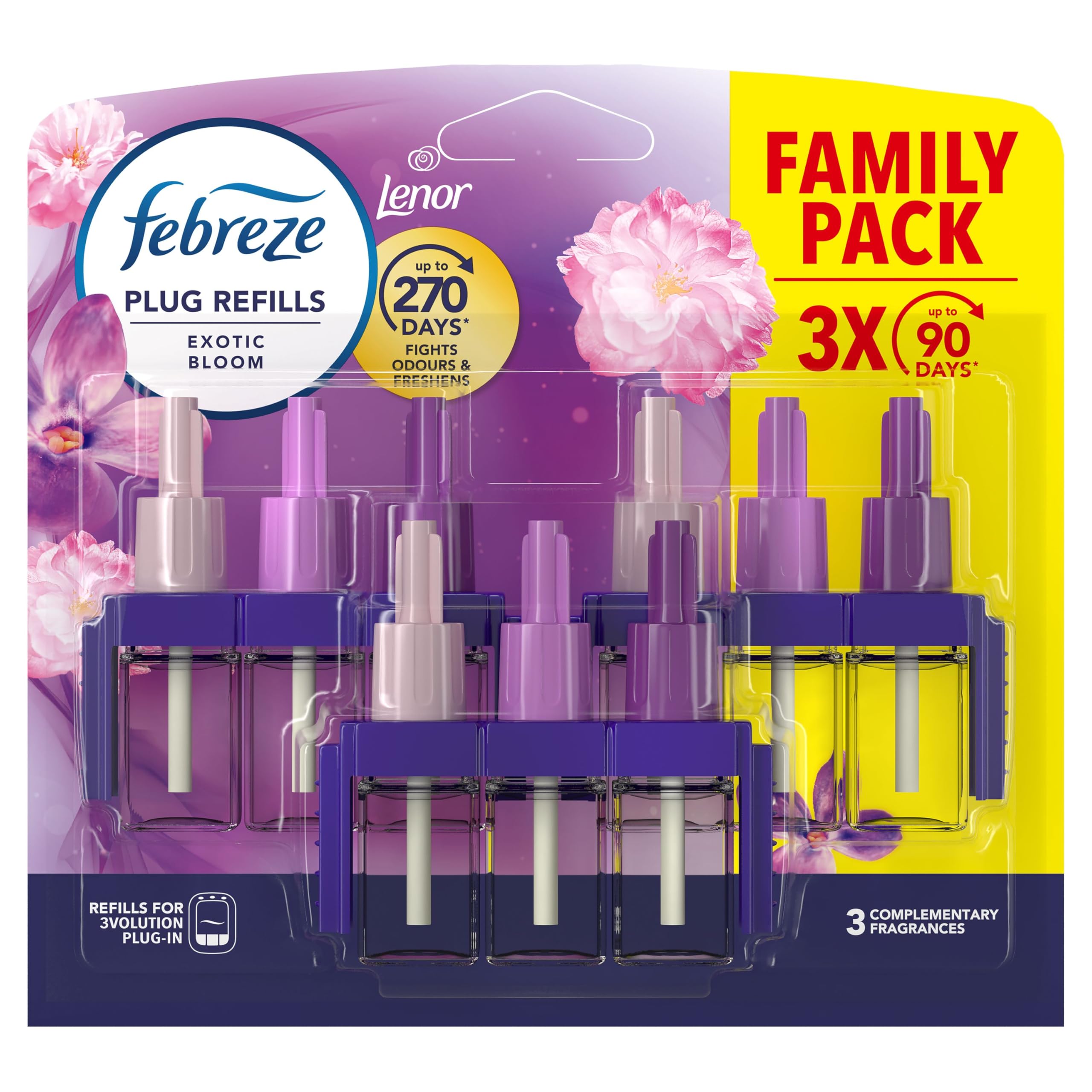 Febreze - 3Volution Air Freshener Plug-In Refill Exotic Bloom 3x20ML 10