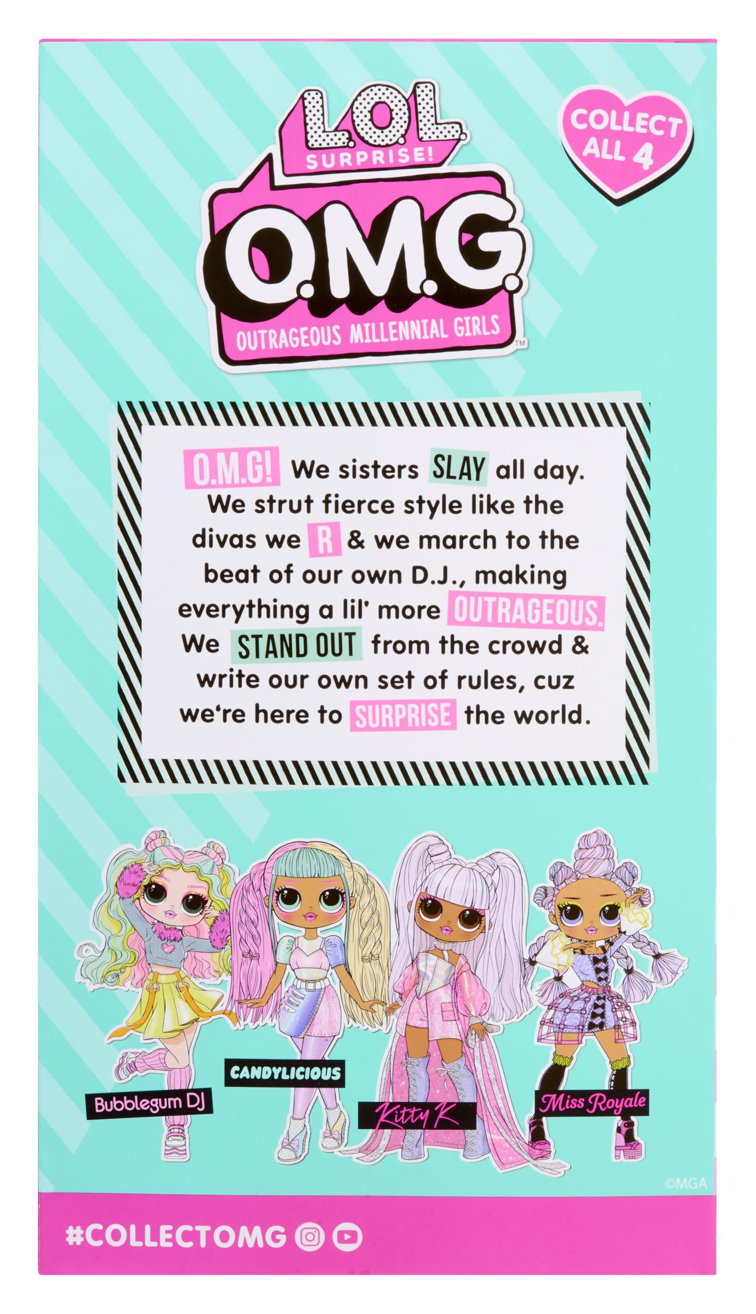L.O.L. Surprise! OMG Doll - Kitty K - Fashion Doll with Outfit, Rooted Hair & Unique Style