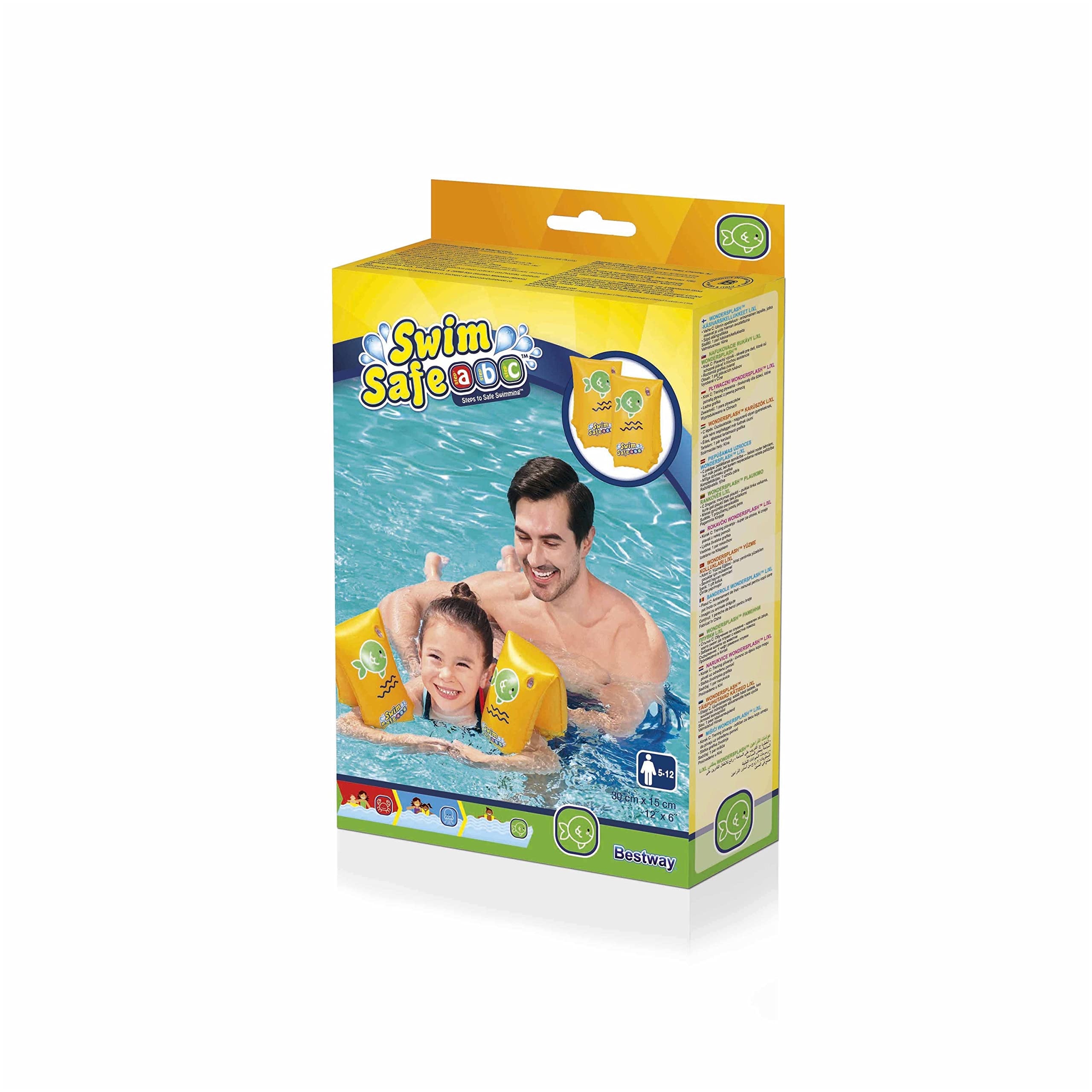 Bestway WonderSplash Inflatable Armbands - L/XL Size | Multicolor | Polyvinyl Chloride 3