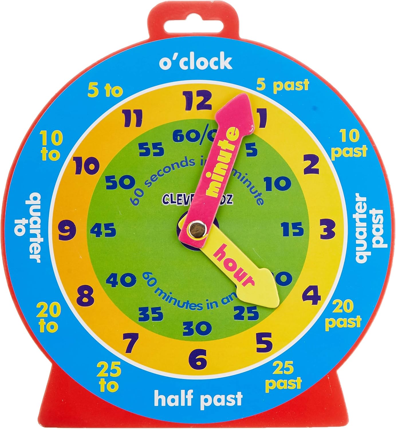 Premier Stationery Clever Kidz Magnetic Clever Clock - Educational Learning Toy for Kids 1