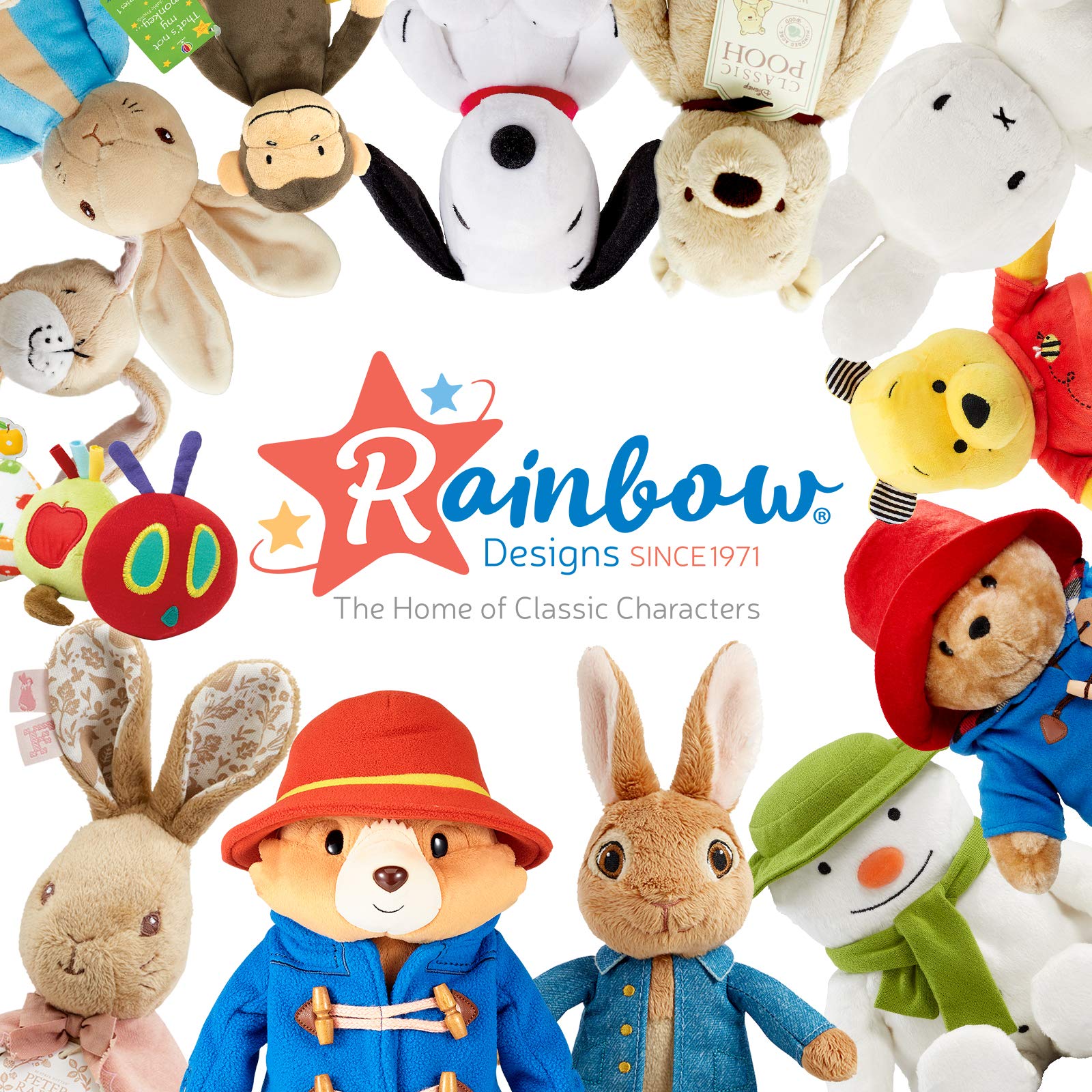 Rainbow Designs Tigger Ring Rattle - Soft Plush, Newborn Safe, Sensory Development | Orange 6