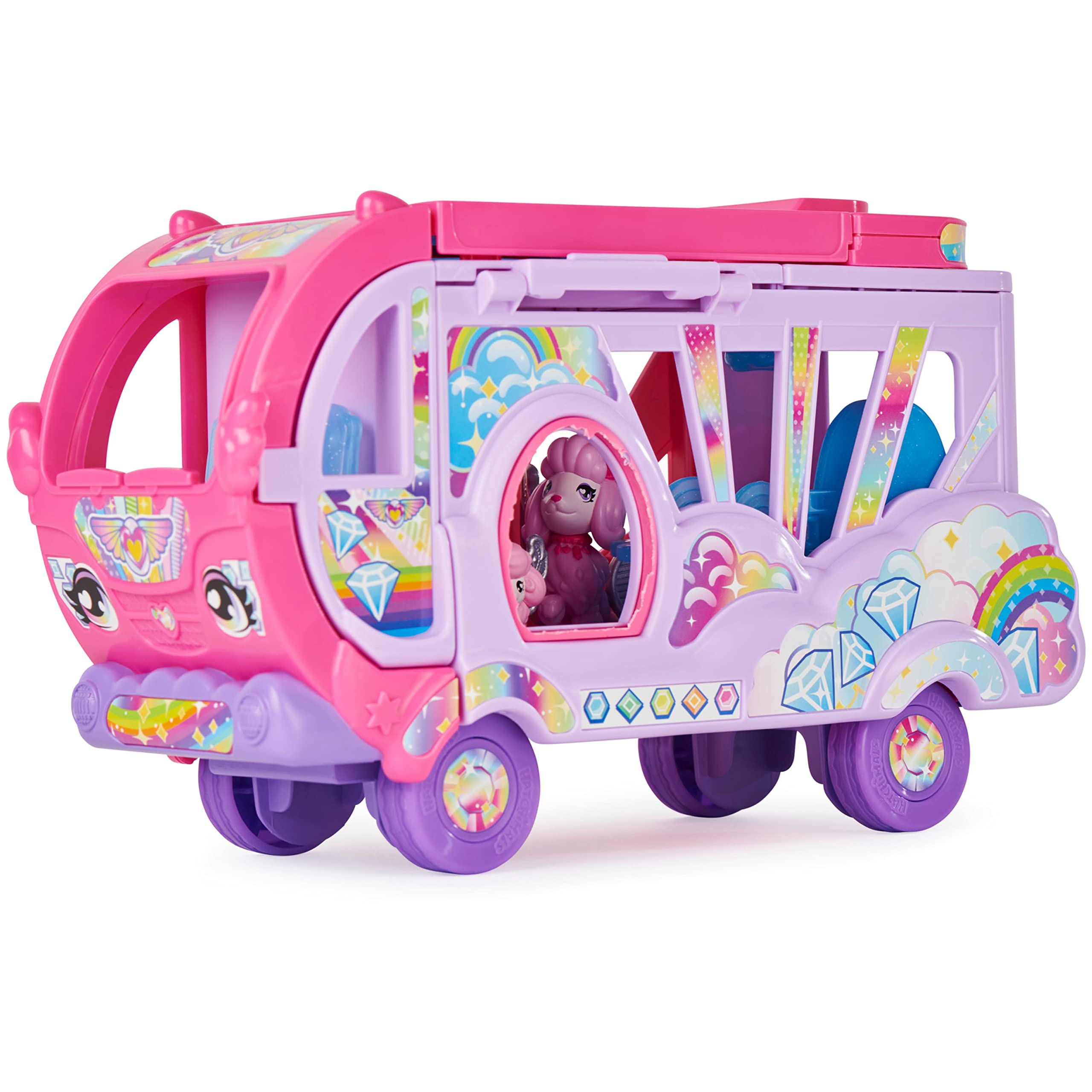 HATCHIMALS CollEGGtibles Rainbow-cation Camper Playset with 6 Sparkling Poodles | Ages 5+ 8