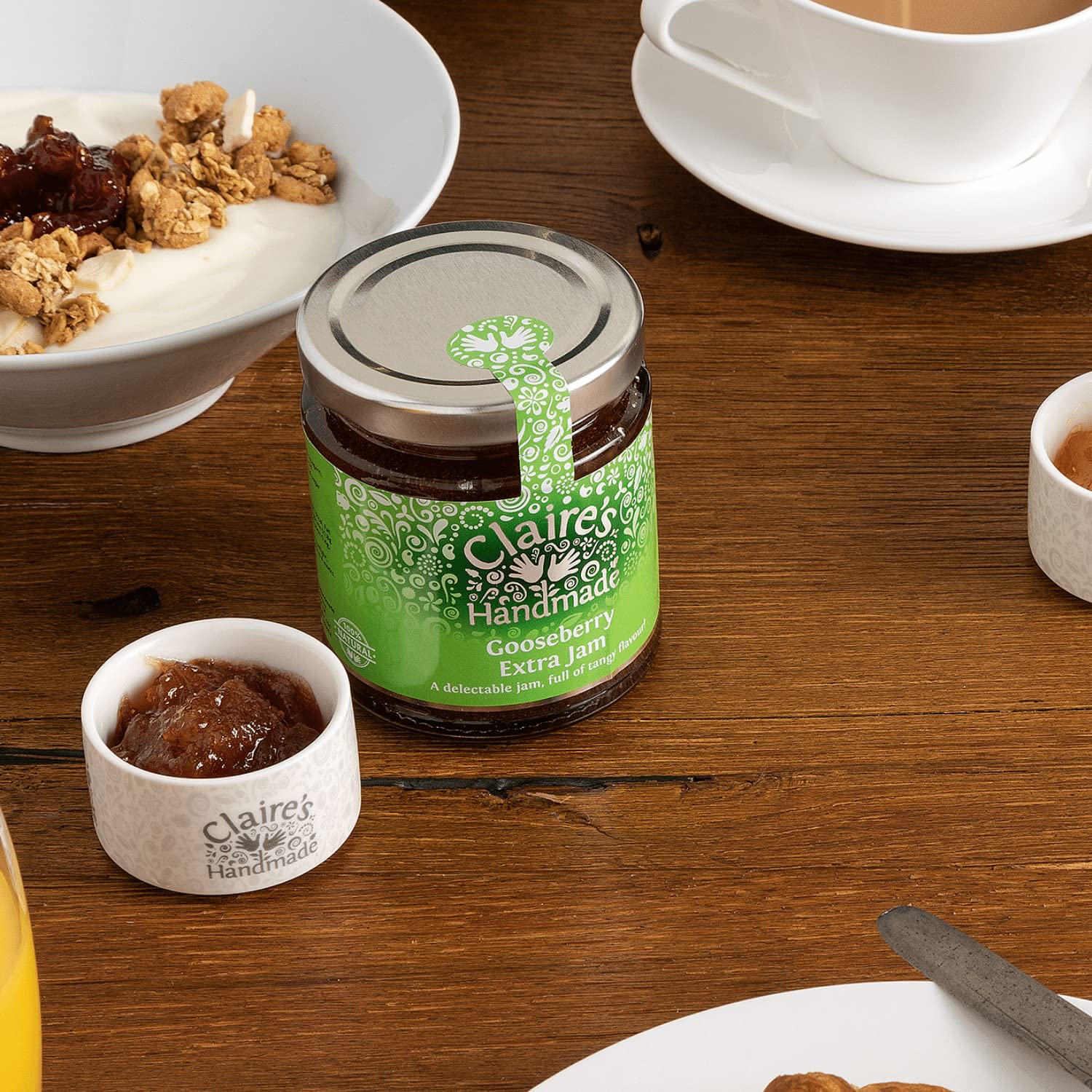 Claire's Handmade Gooseberry Extra Jam - Tart & Full-Flavoured | 227g | Vegan & Gluten Free 5