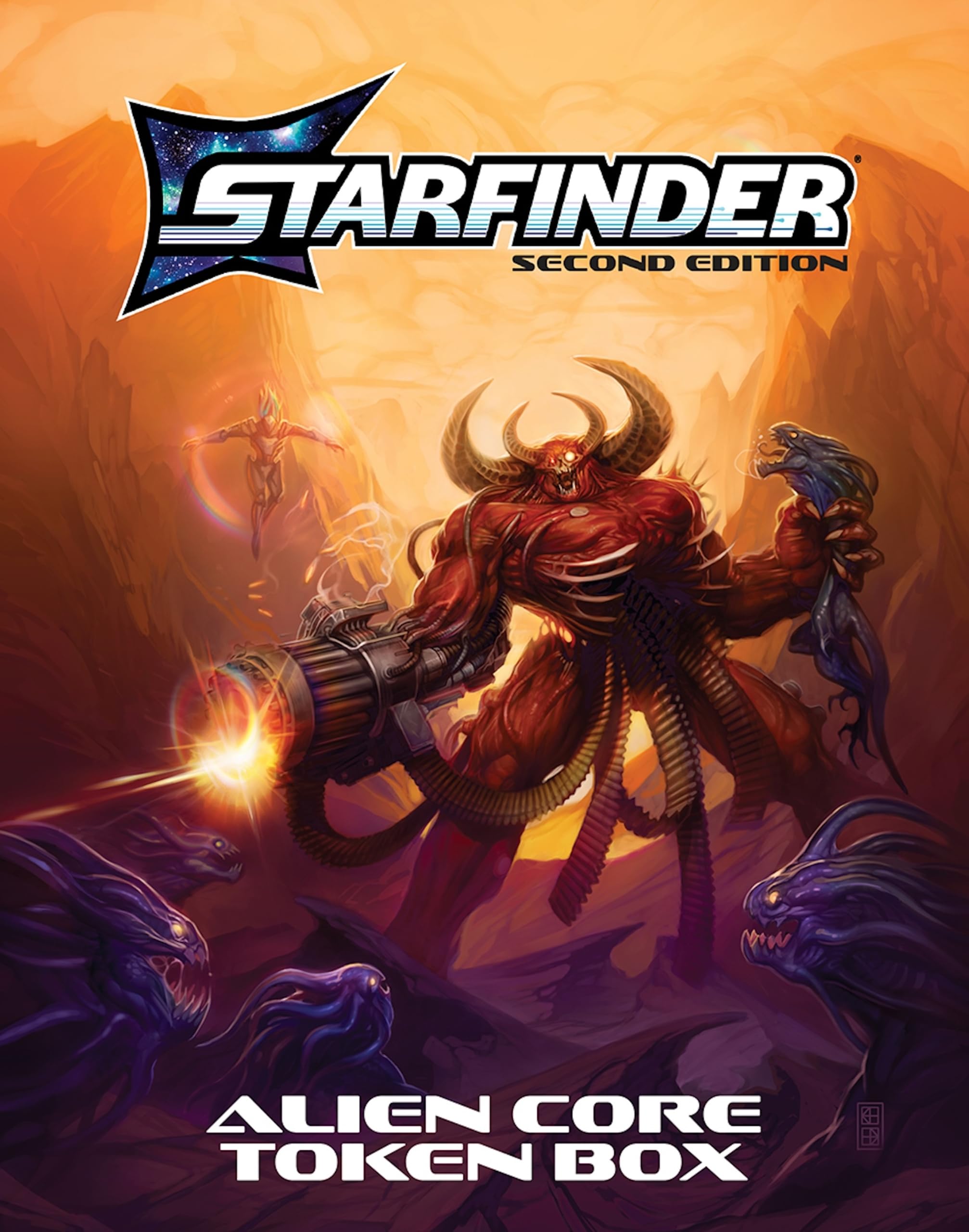 Paizo Starfinder Alien Core Token Box | Cardboard Tokens | Multicolor | Model 20004-MC 1