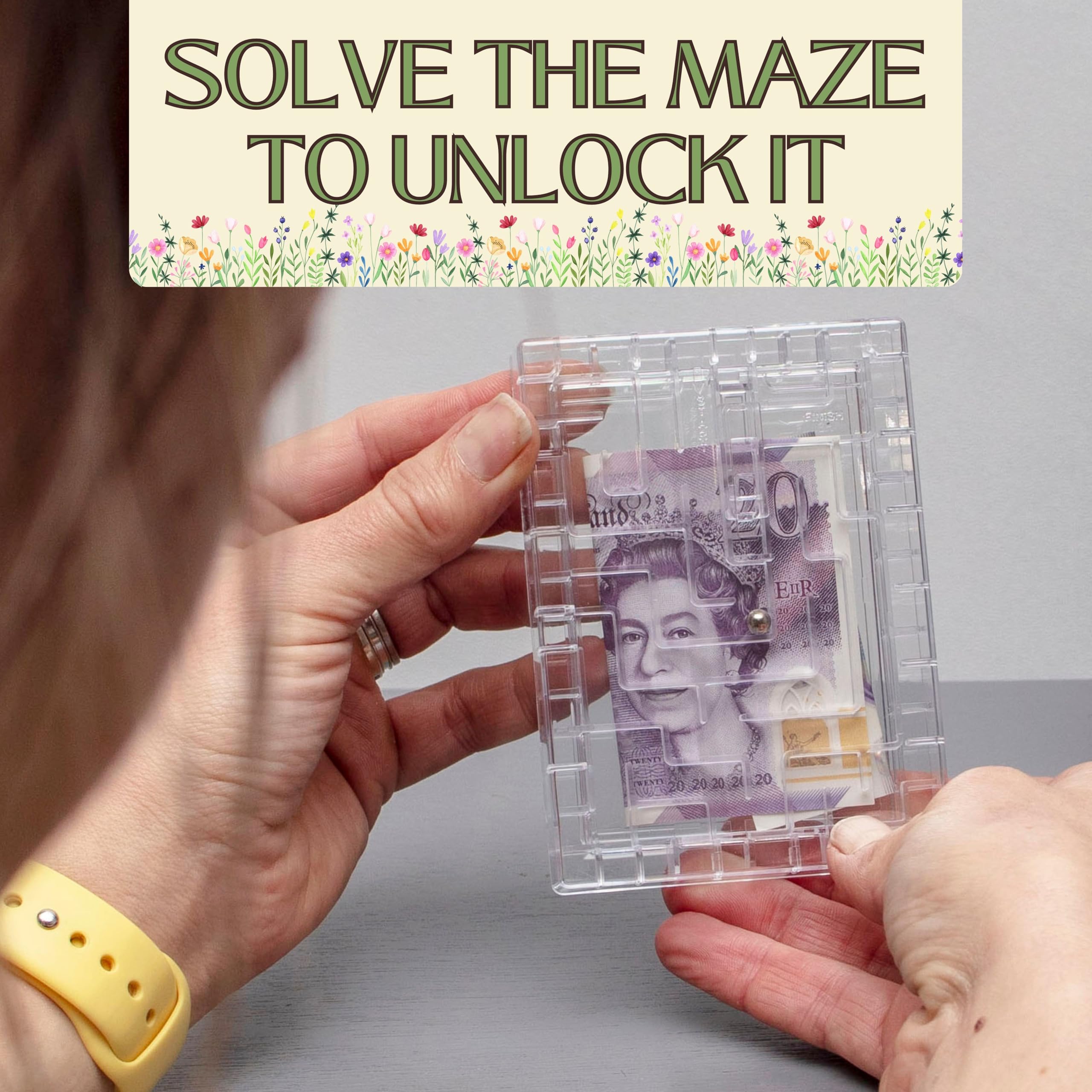 Boxer Gifts Garden Labyrinth Puzzle Box - Money Holder for Cash or Gift Cards 9