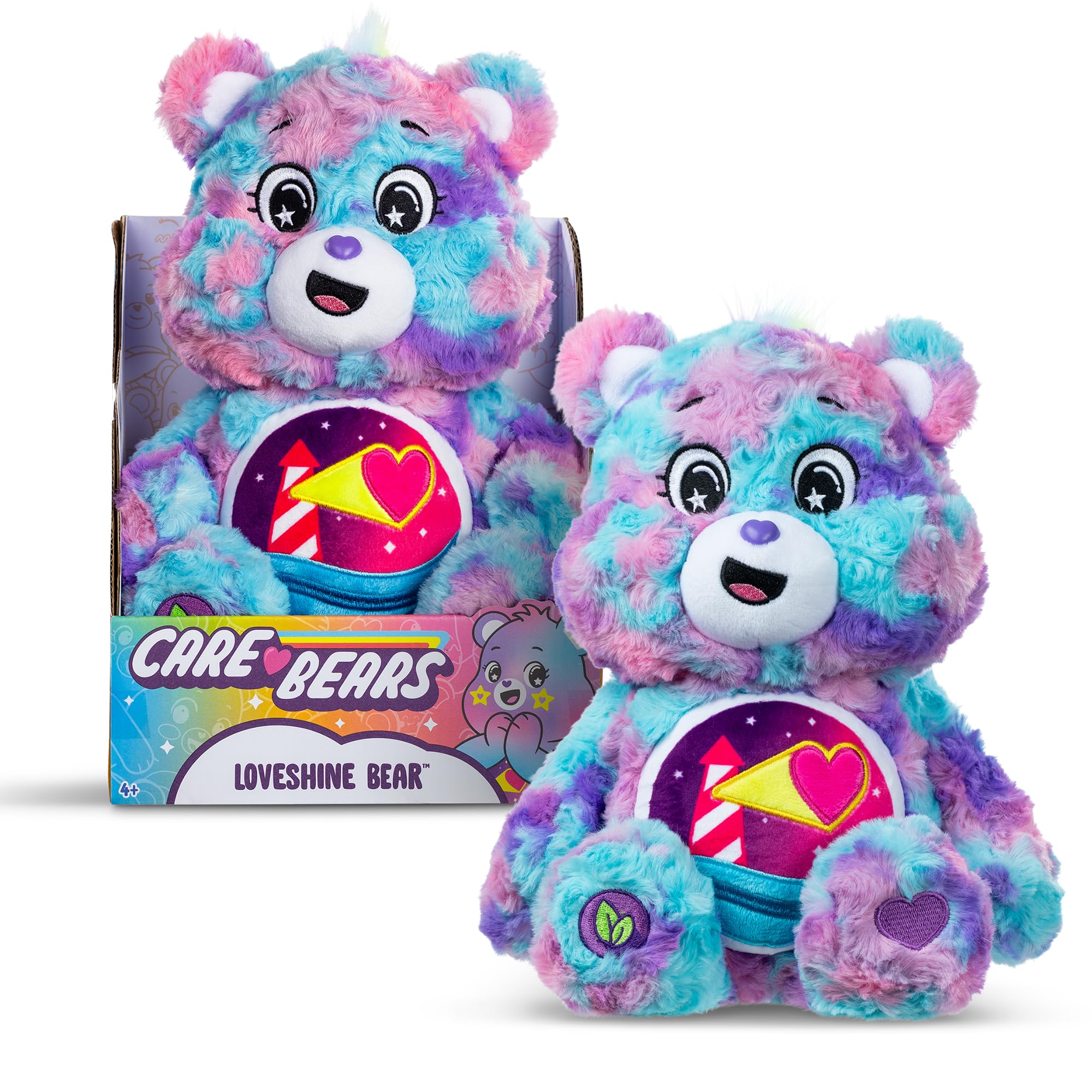 Basic Fun Care Bears 35cm Colour Splash Plush – Loveshine Bear Eco-Friendly 17