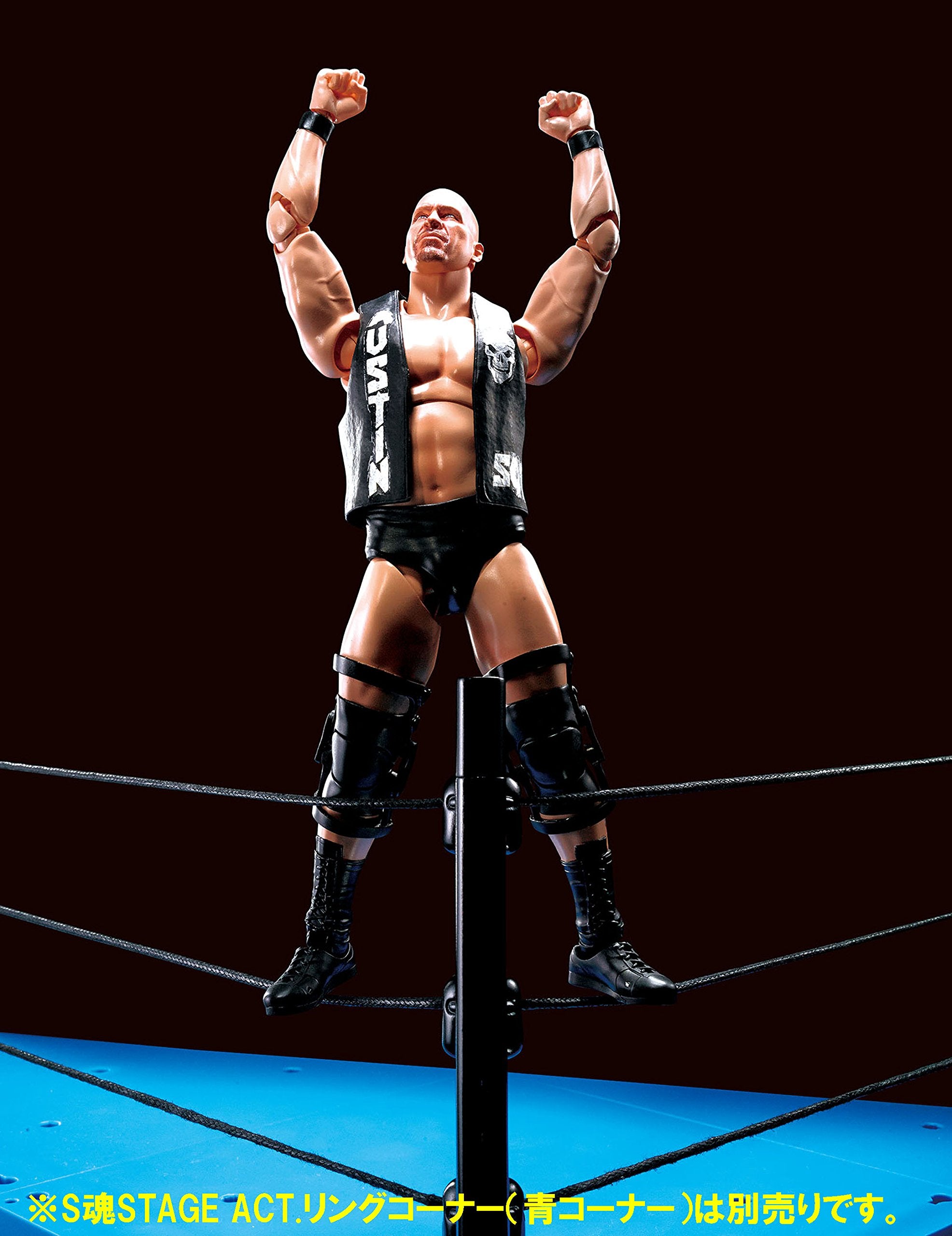 Tamashii Nations WWE Stone Cold Steve Austin S.H.Figuarts Action Figure - Fully Articulated Collectible for Ages 14+ 4