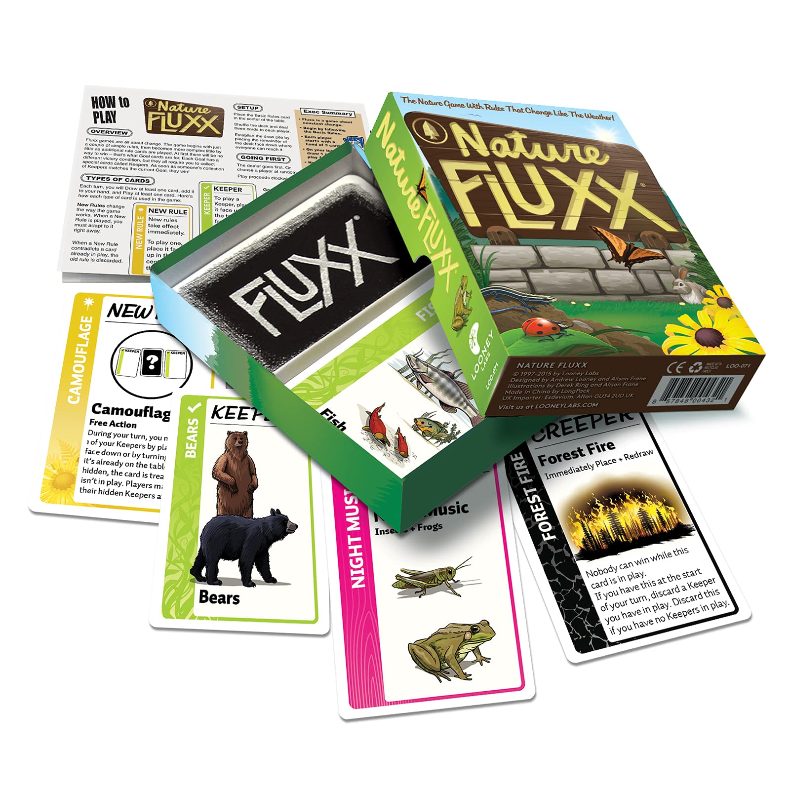 Looney Labs Nature Fluxx Board Game | Ages 8+ | 2-6 Players | 10-40 Min Play Time 2