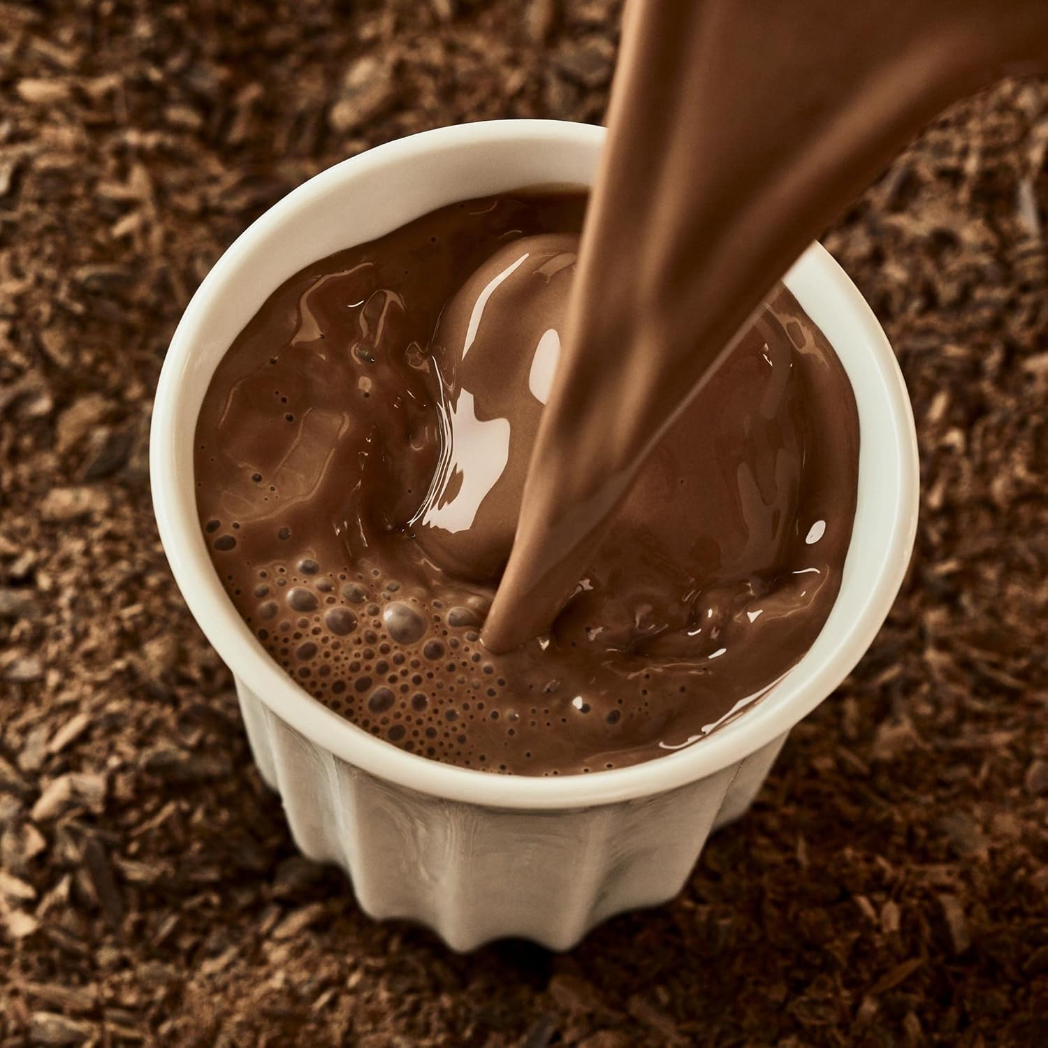 Hotel Chocolat Hot Chocolate Selection Box - 20 Sachets with Real Chocolate Flakes 4