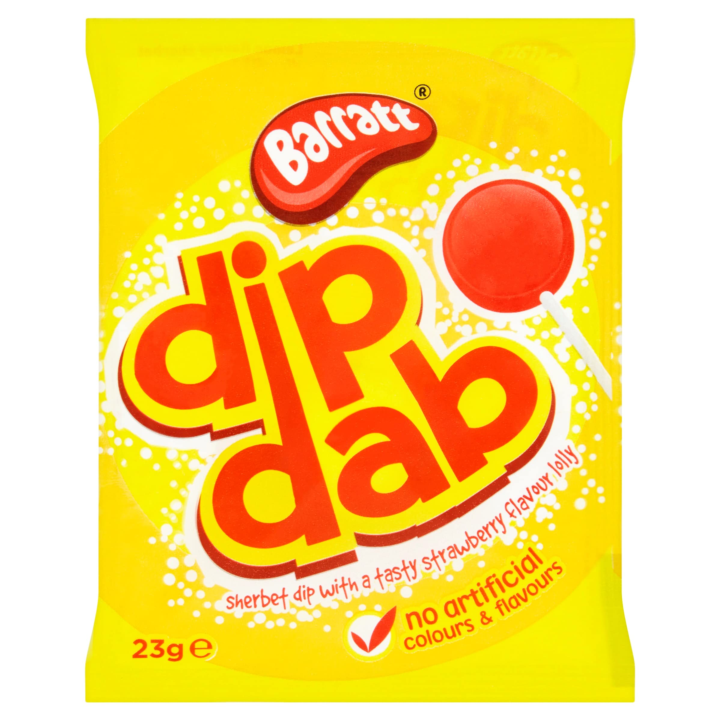 Barratt Dip Dab Strawberry Lolly with Sherbet - 23g 1