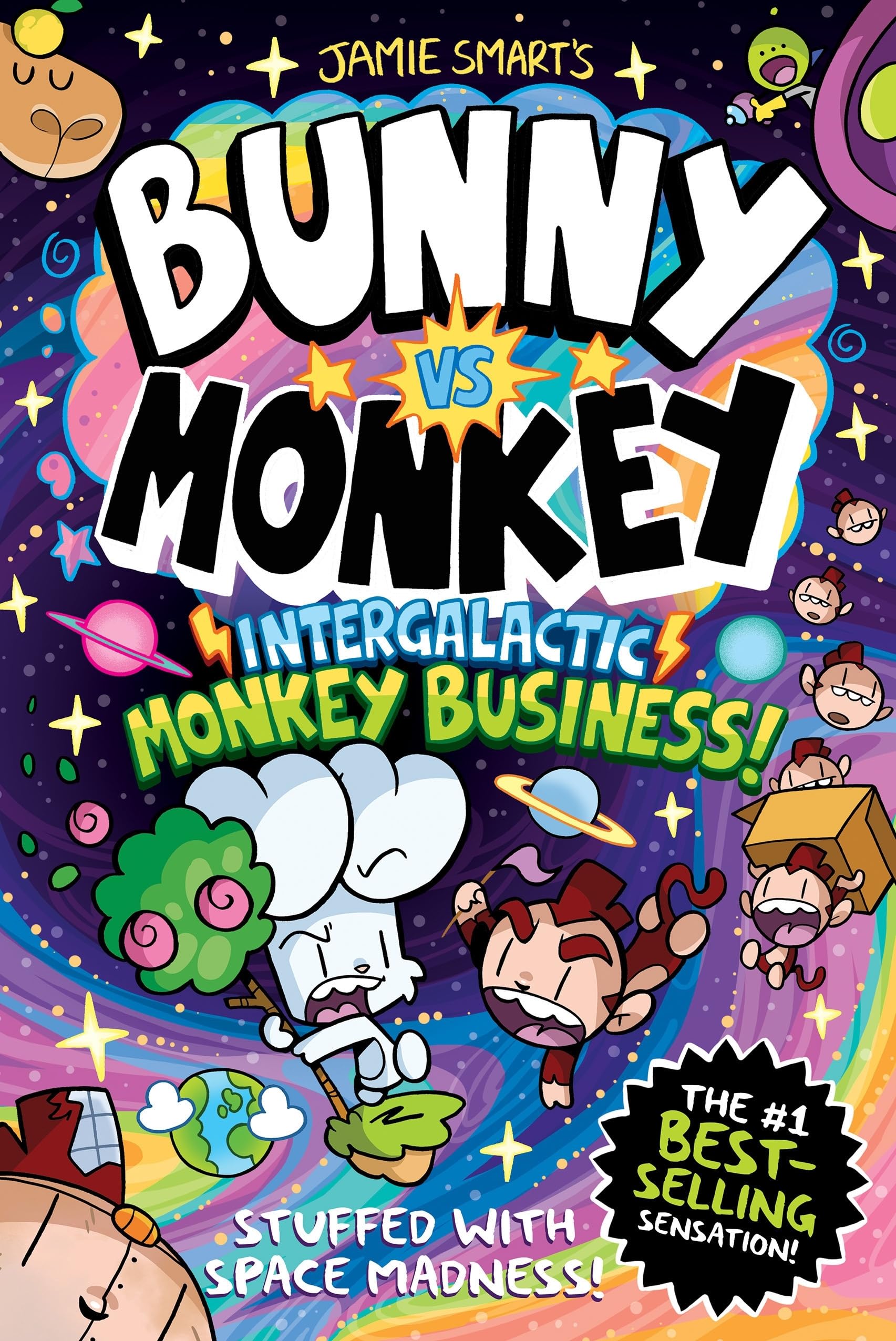 Bunny vs Monkey: Intergalactic Monkey Business! (a Phoenix Comic Book) by Jamie Smart | Hardcover