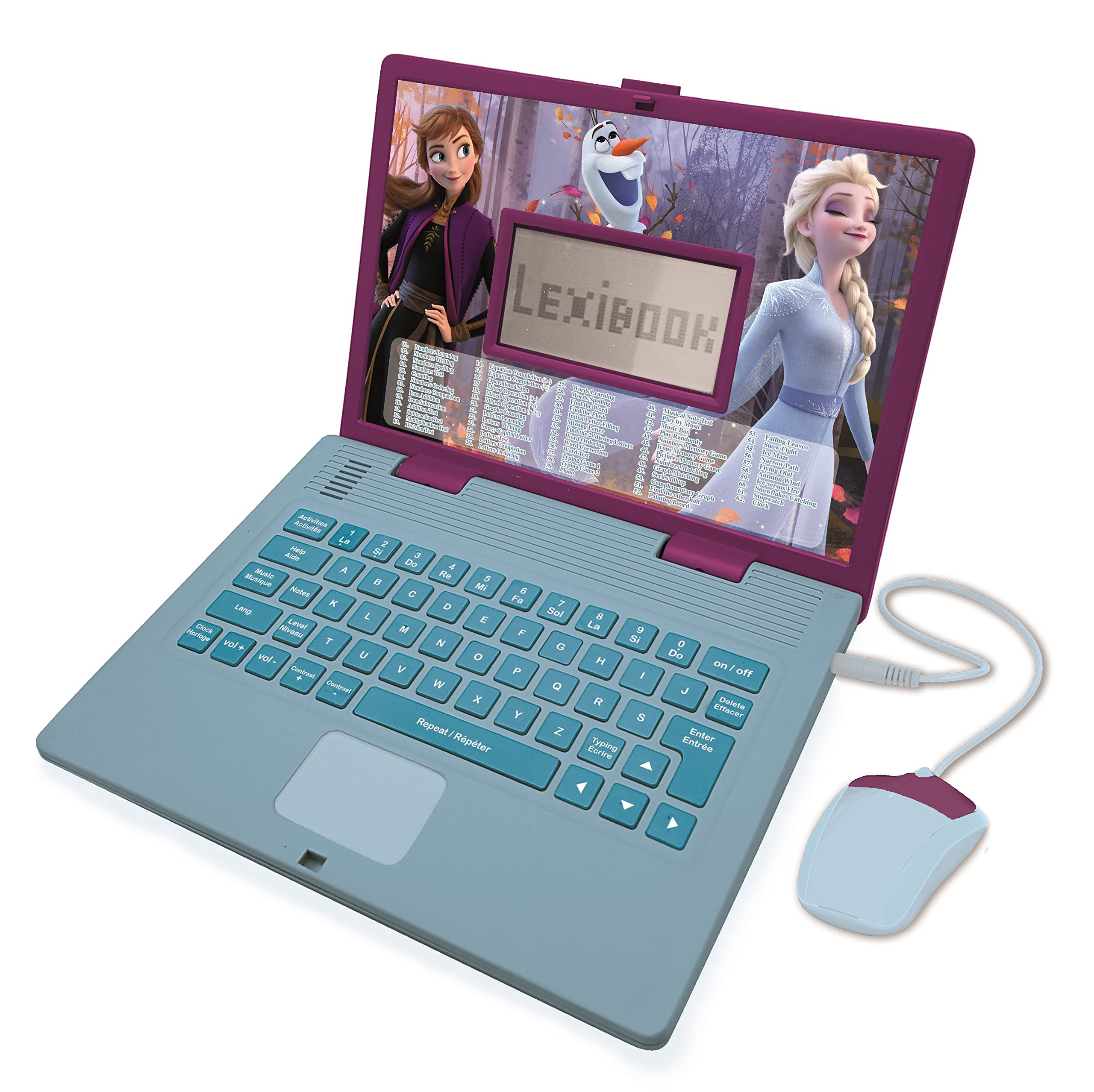Lexibook Frozen Educational Bilingual Laptop - 124 Activities for Learning French & English, Ages 3+ 1