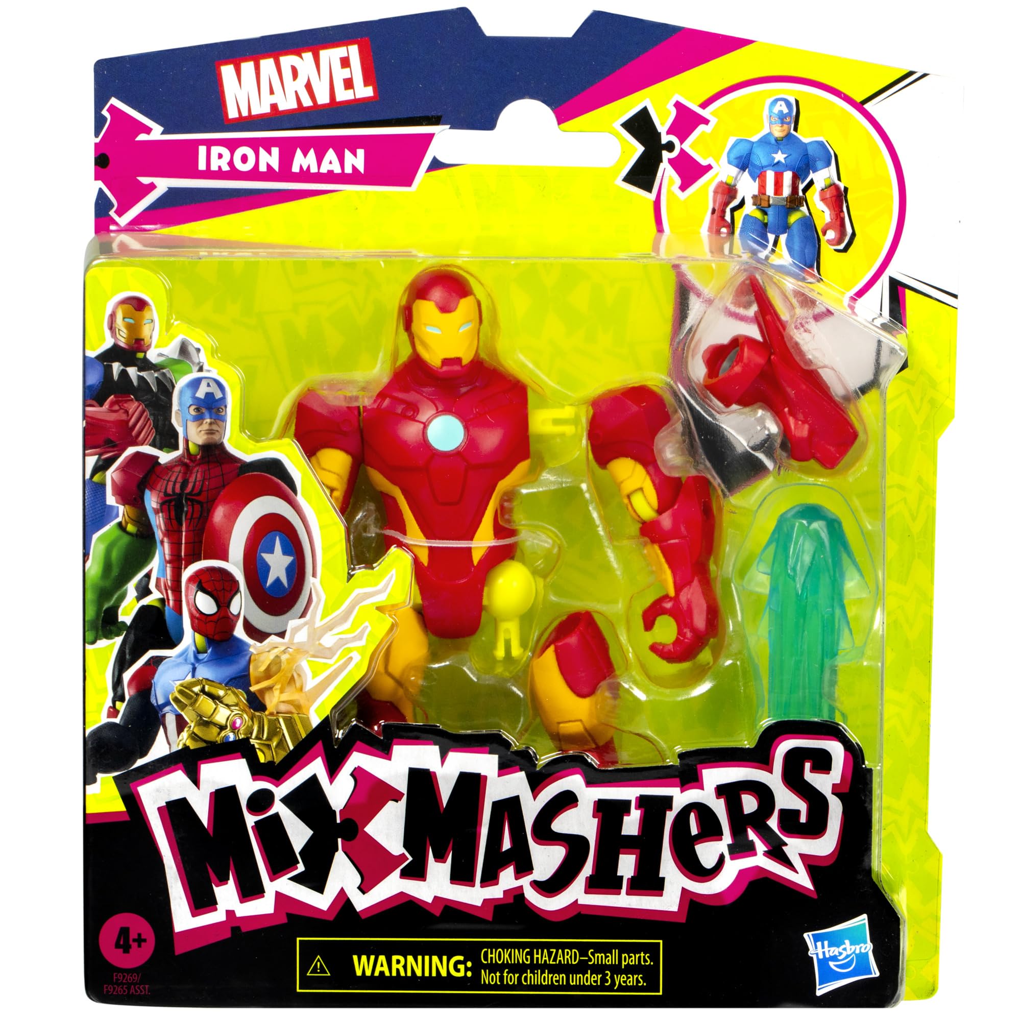 Marvel MixMashers Iron Man Action Figure - Mix & Match Play | 5-Inch Size | Ages 4+
