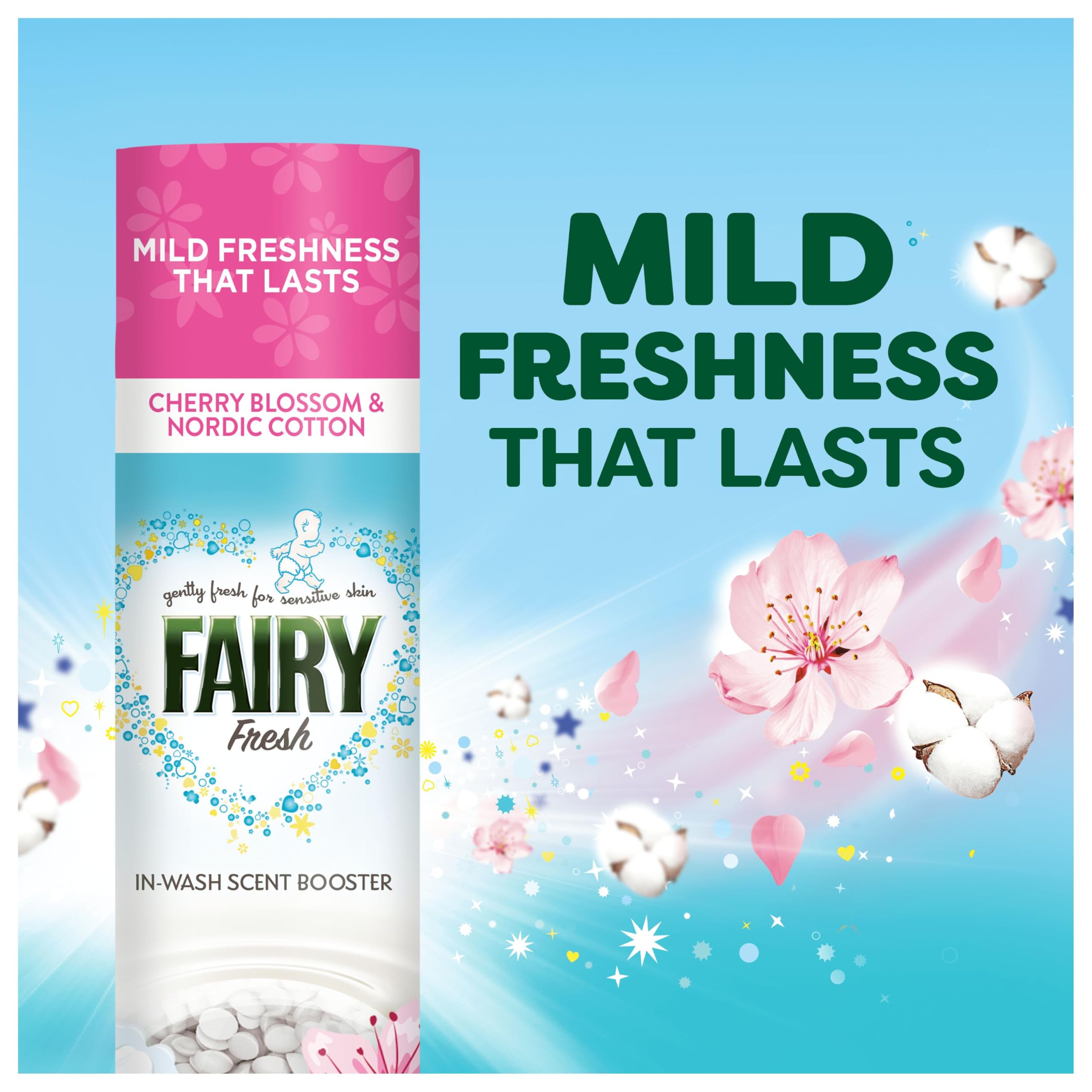 Fairy In-Wash Scent Booster - Cherry Blossom & Nordic Cotton Mild Freshness | 495g Beads 3