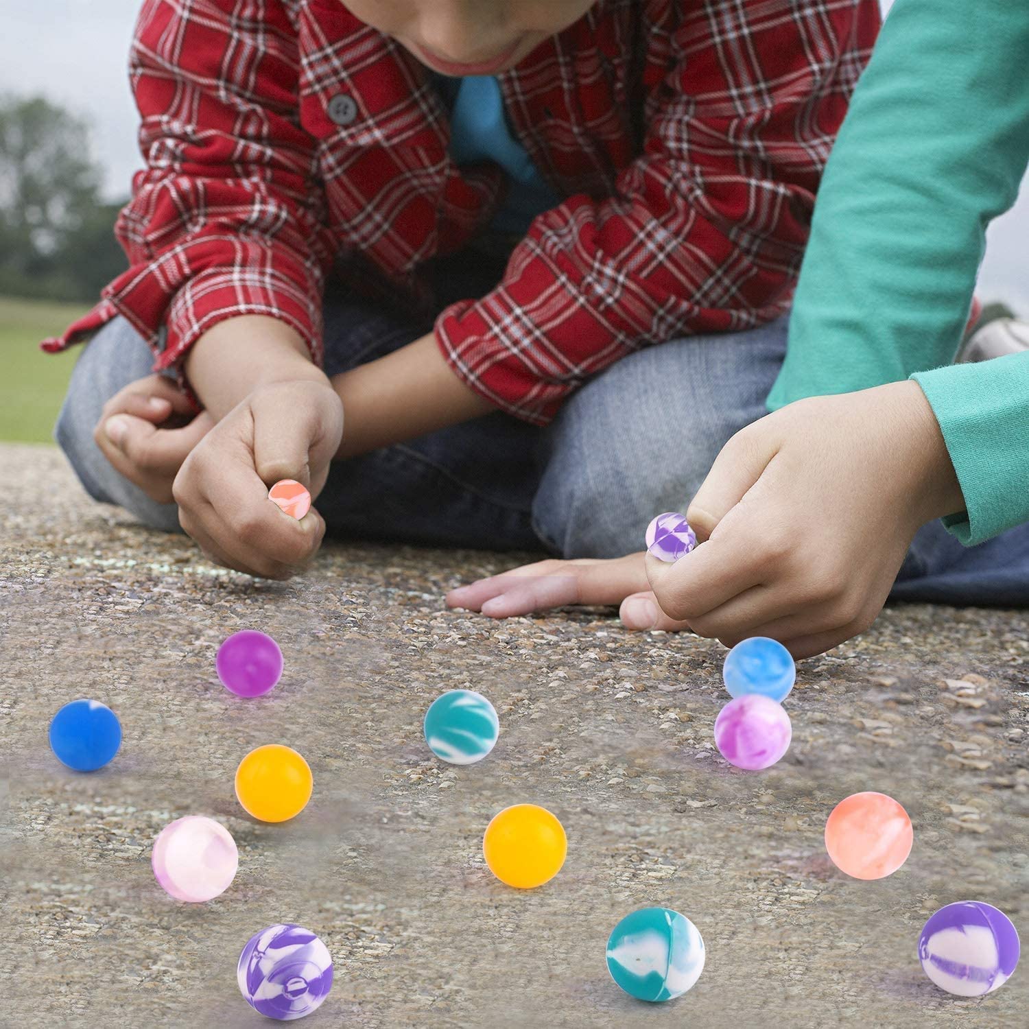 SHATCHI 10pk Bouncy Balls - 27mm Rubber Party Favours | Unisex Kids 7