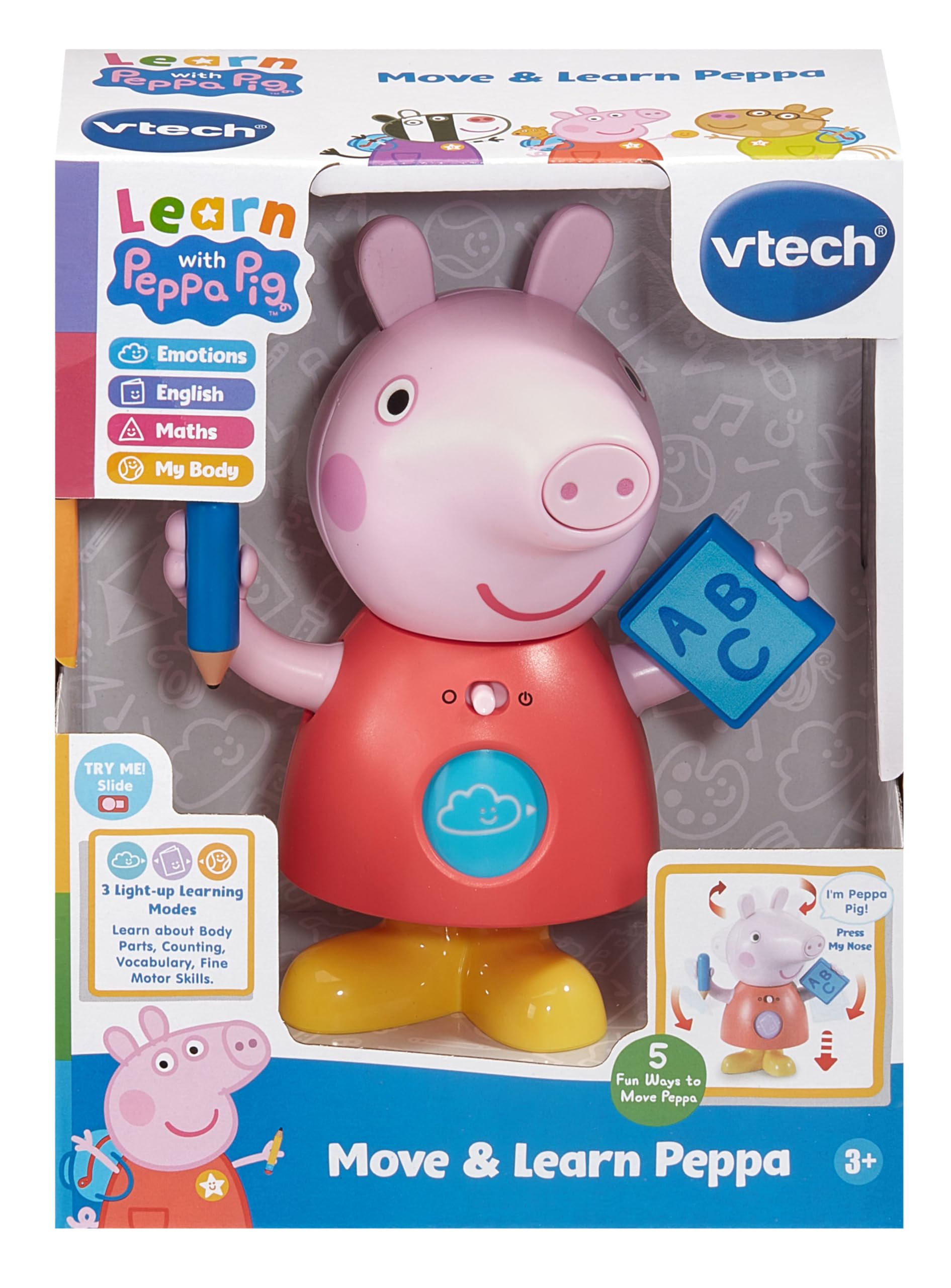 VTech Peppa Pig: Move and Learn Peppa - Interactive Learning Toy for Ages3+ 4