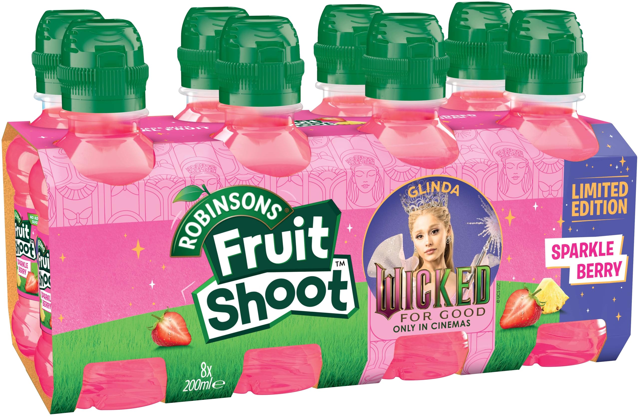 FRUIT SHOOT Glinda Sparkle Berry Fruit Drink (200ml Pack of 8) 8