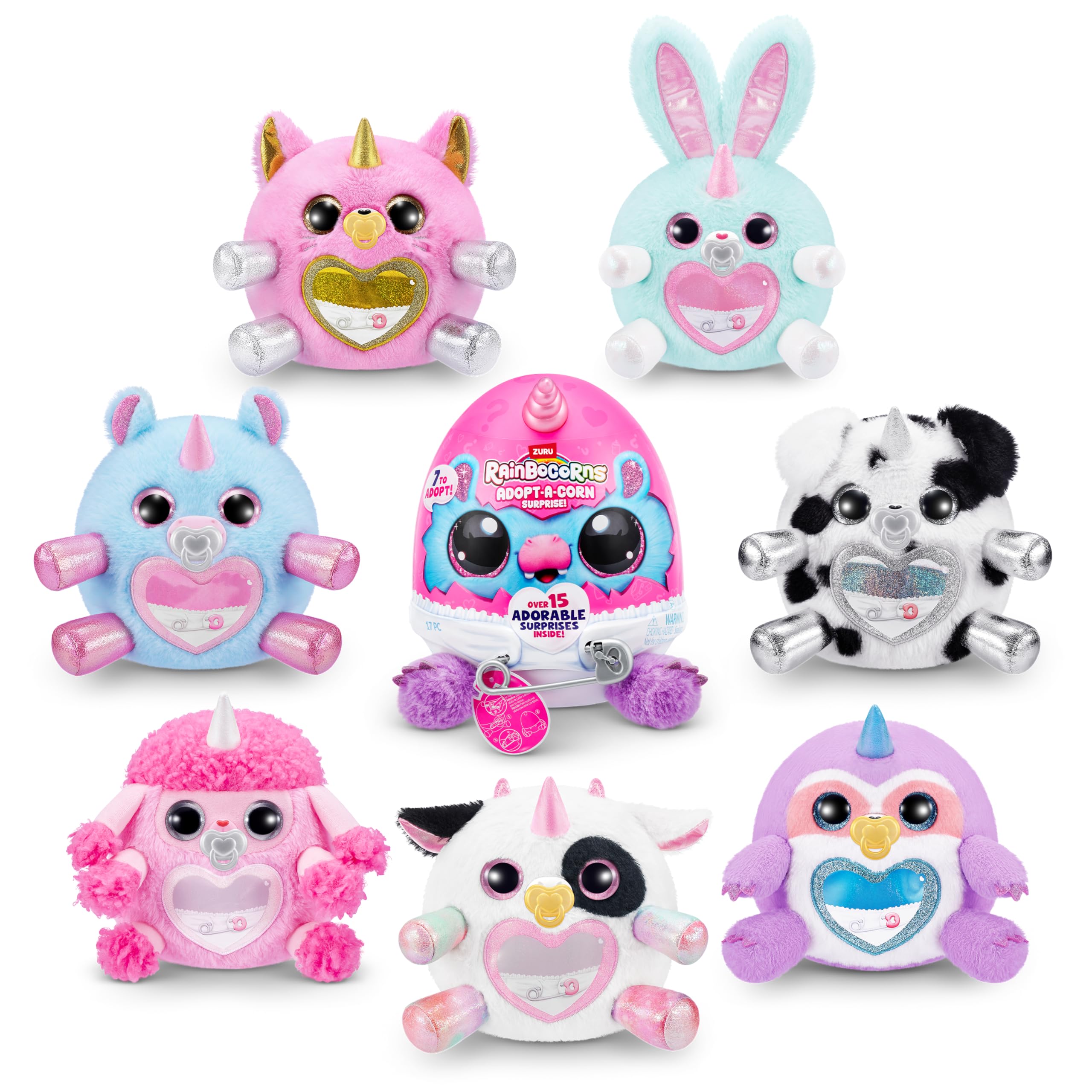 Rainbocorns Adopt-A-Corn Surprise - 15+ Surprises, Kitten (Rosie), Series 1 Plush Toy 3